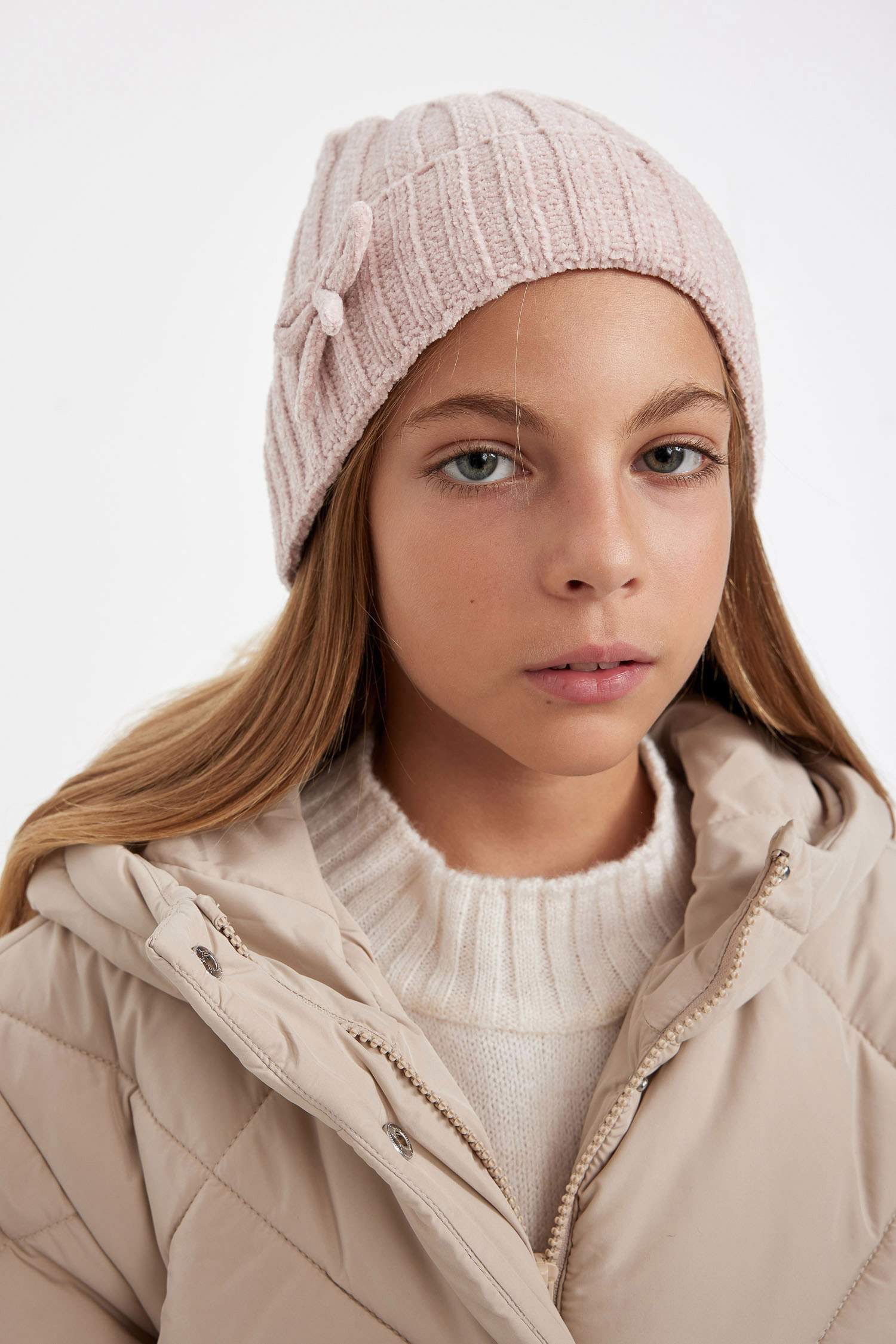 Kız Çocuk Triko Bere