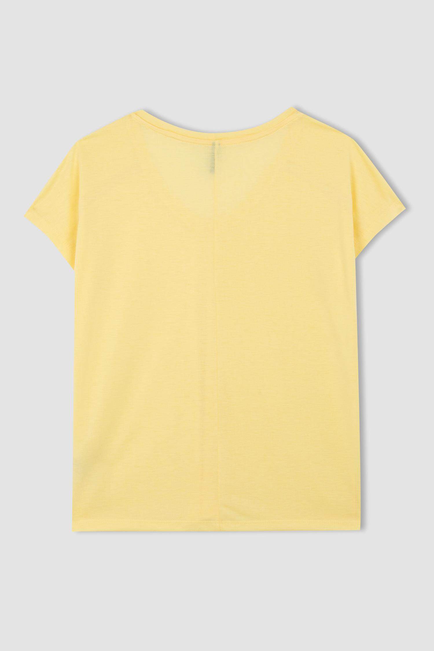 تيشيرت نص ردن بياخة V