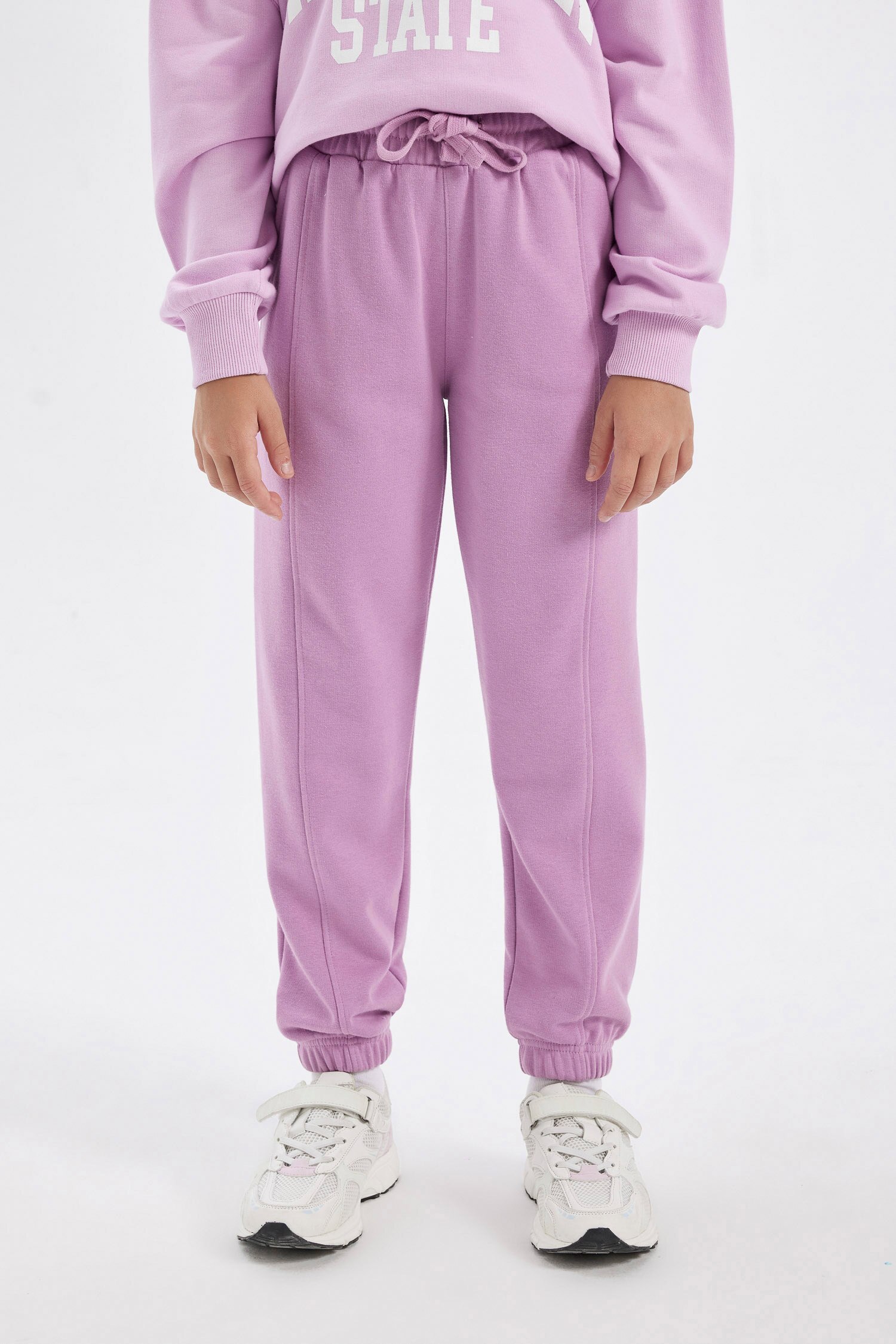 Pantalon De Jogging Fille En Polaire Doublé - Taille élastique Avec Cordon De Serrage - Confortable Pour L'école, La Maison, Les Activités - Taille 2 à 7 Ans