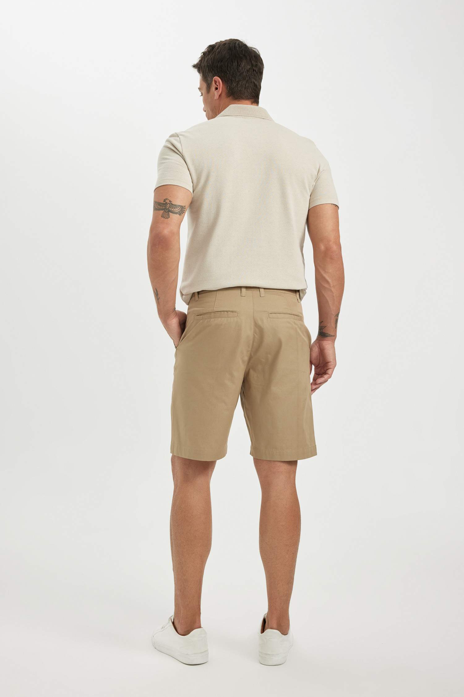Regular Fit Gabardine Bermuda