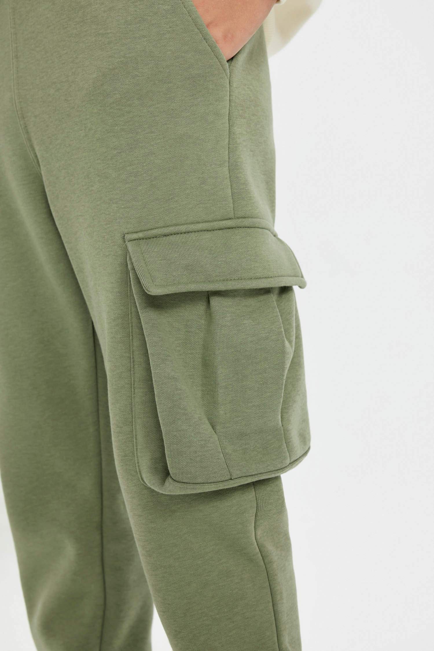 Erkek Çocuk Kargo Cepli Beli Paçası Lastikli Jogger Okul Eşofman Altı