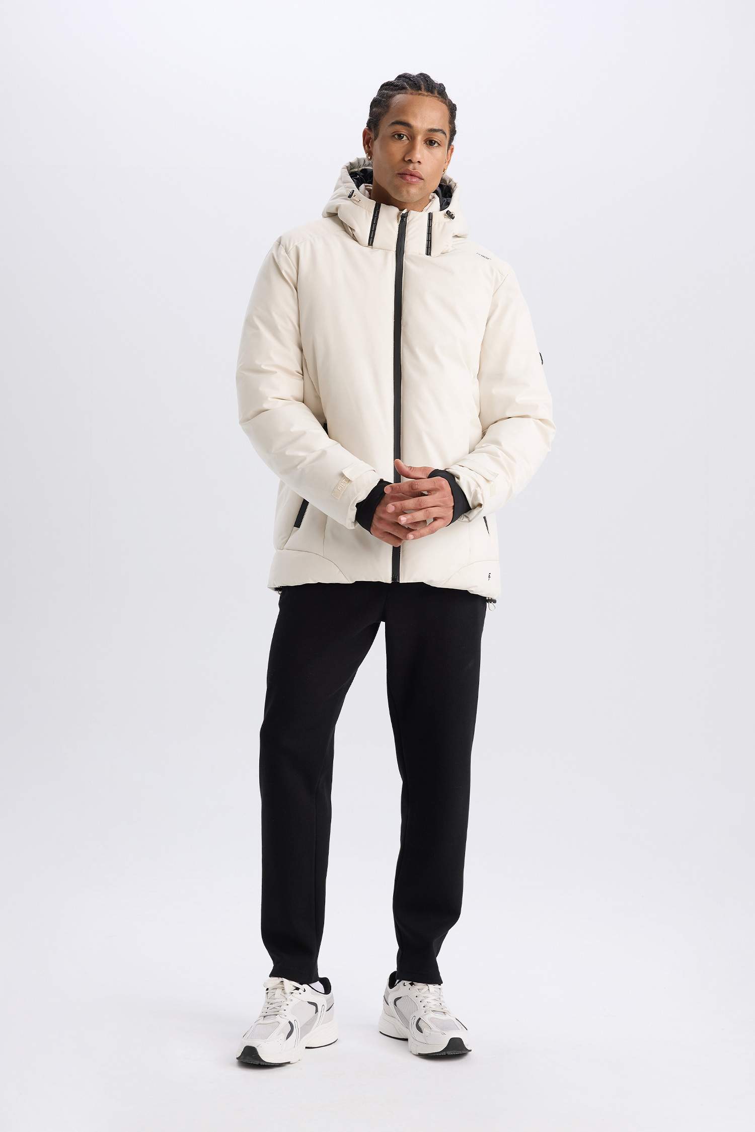 DeFactoFit USB Heated Hooded Windproof Waterproof Ski Jacket