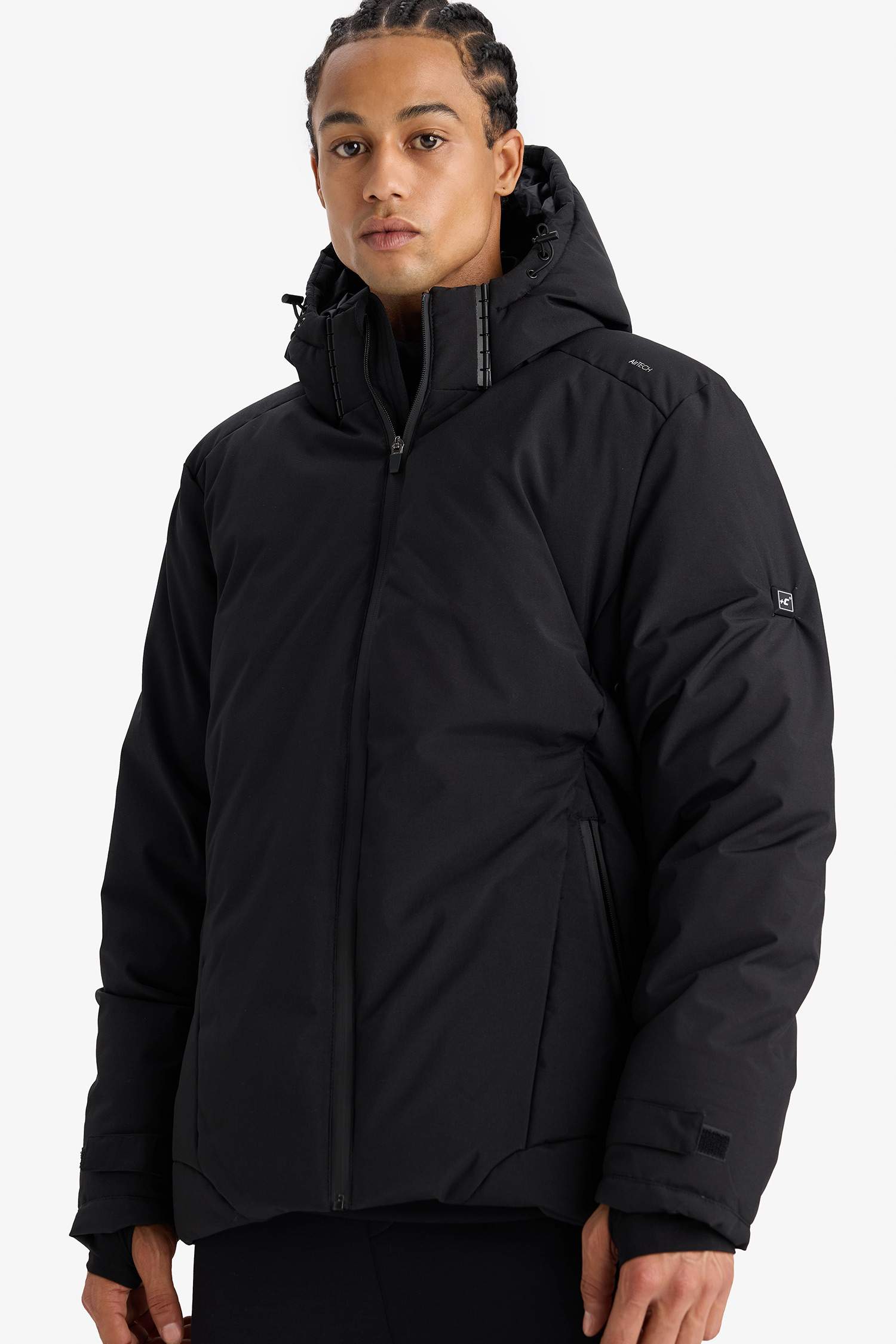 Jacket de ski imperméable Coupe-vent et chauffante USB à capuche de DeFactoFit