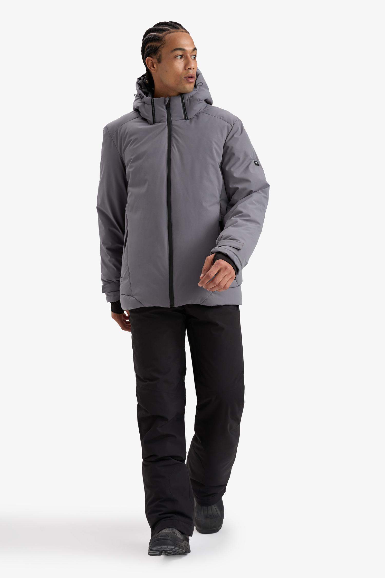 Defactofit USB Heated Waterproof Windproof Hooded Zippered Winter Ski Jacket