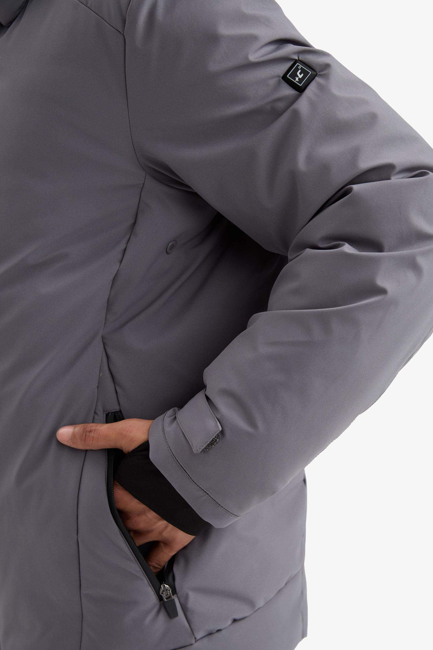 Usb Isıtıcılı Su İtici Rüzgar Geçirmez Kapüşonlu Fermuarlı Kışlık Kayak Montu