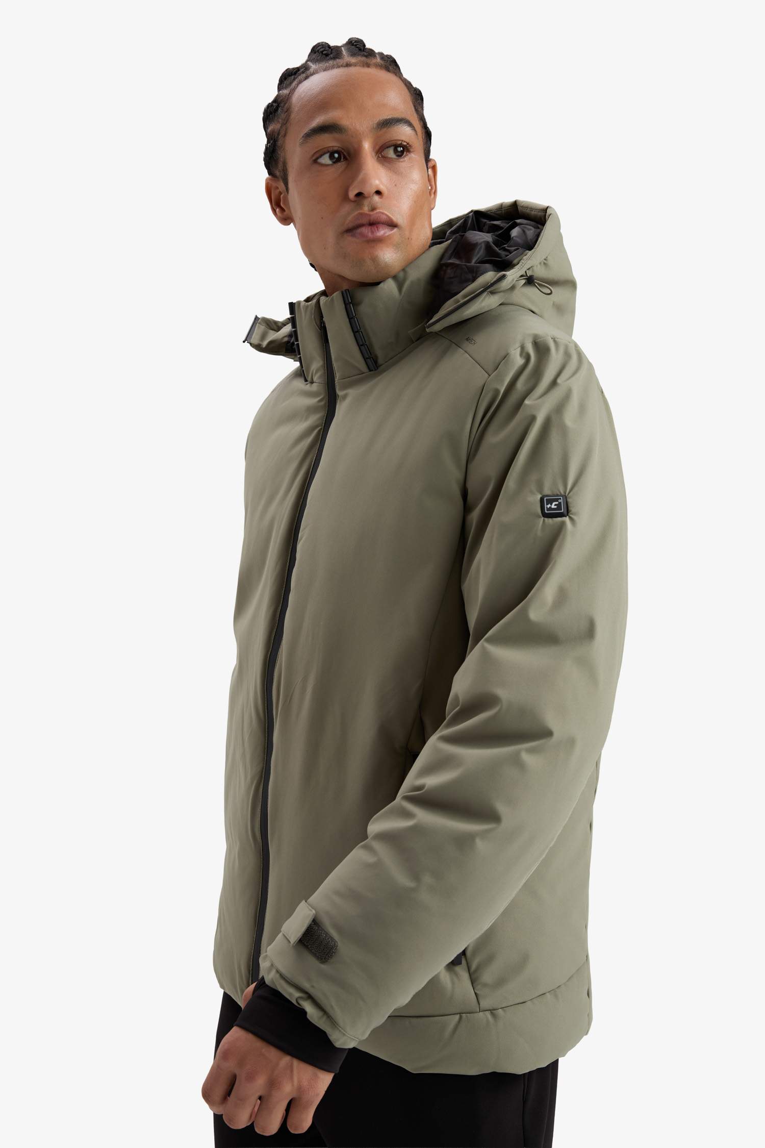 جاكيت بامب تزلج شتوي وتر بروف مطبوع قصة عادية بكابيشون من DeFactoFit