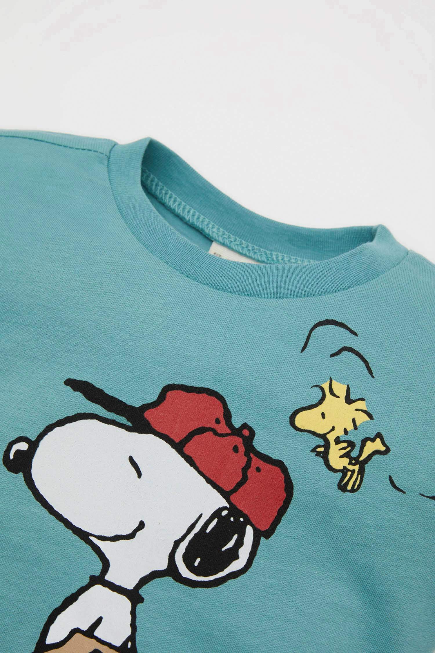 Baby Boy Snoopy Crew Neck Short Sleeve T-Shirt