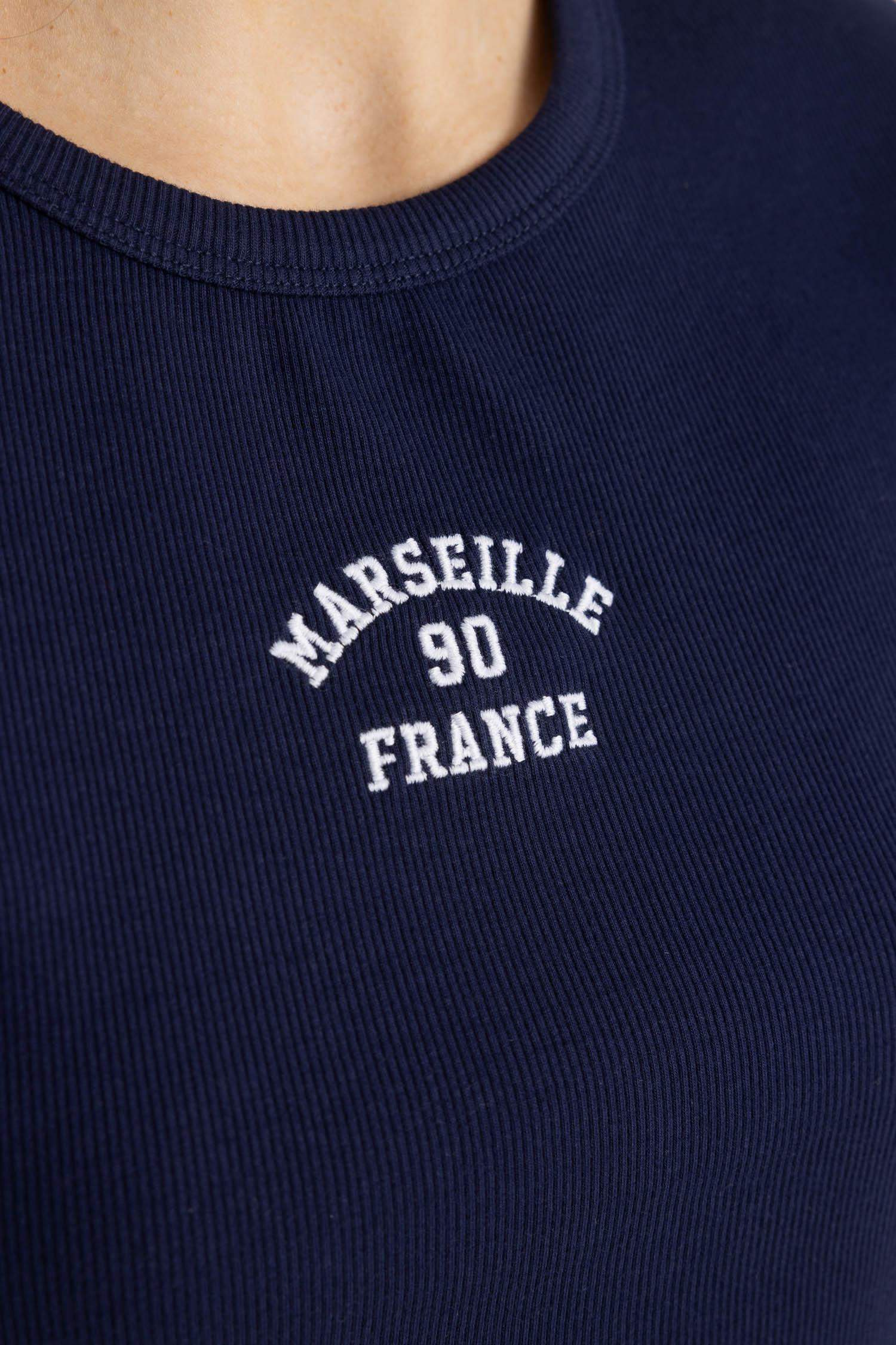 T-Shirt Slim imprimé Manches Courtes Col Rond