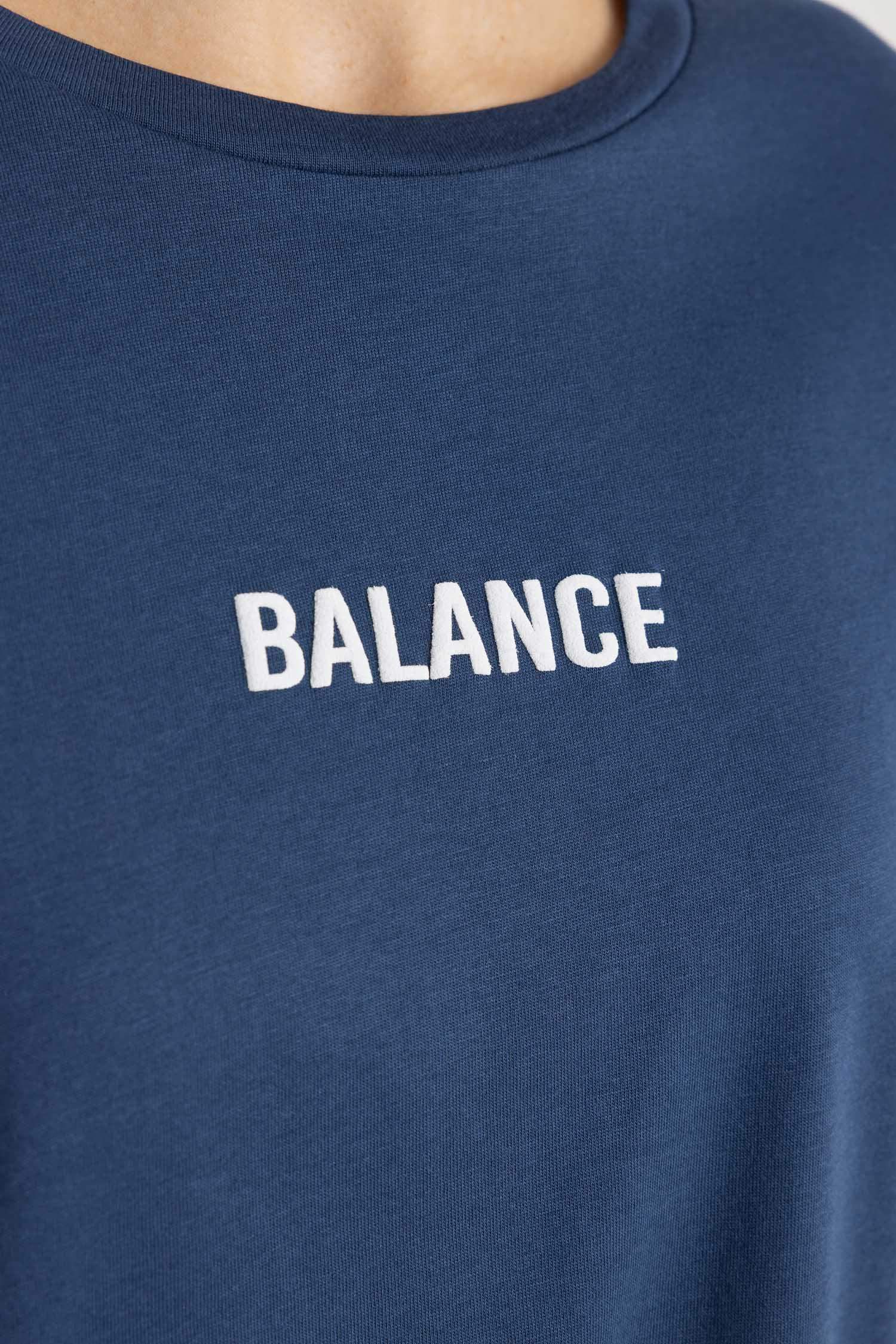 Relax Fit Bisiklet Yaka Baskılı Kısa Kollu Tişört