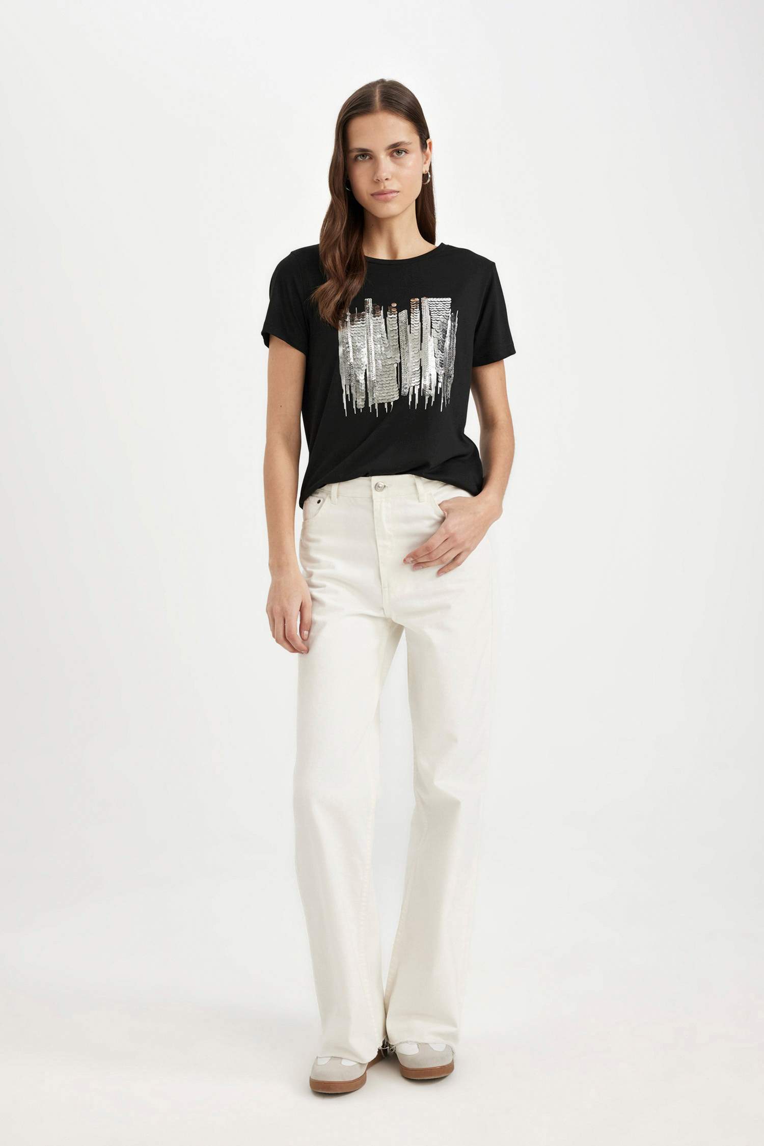 T-Shirt coupe régulière Col Rond