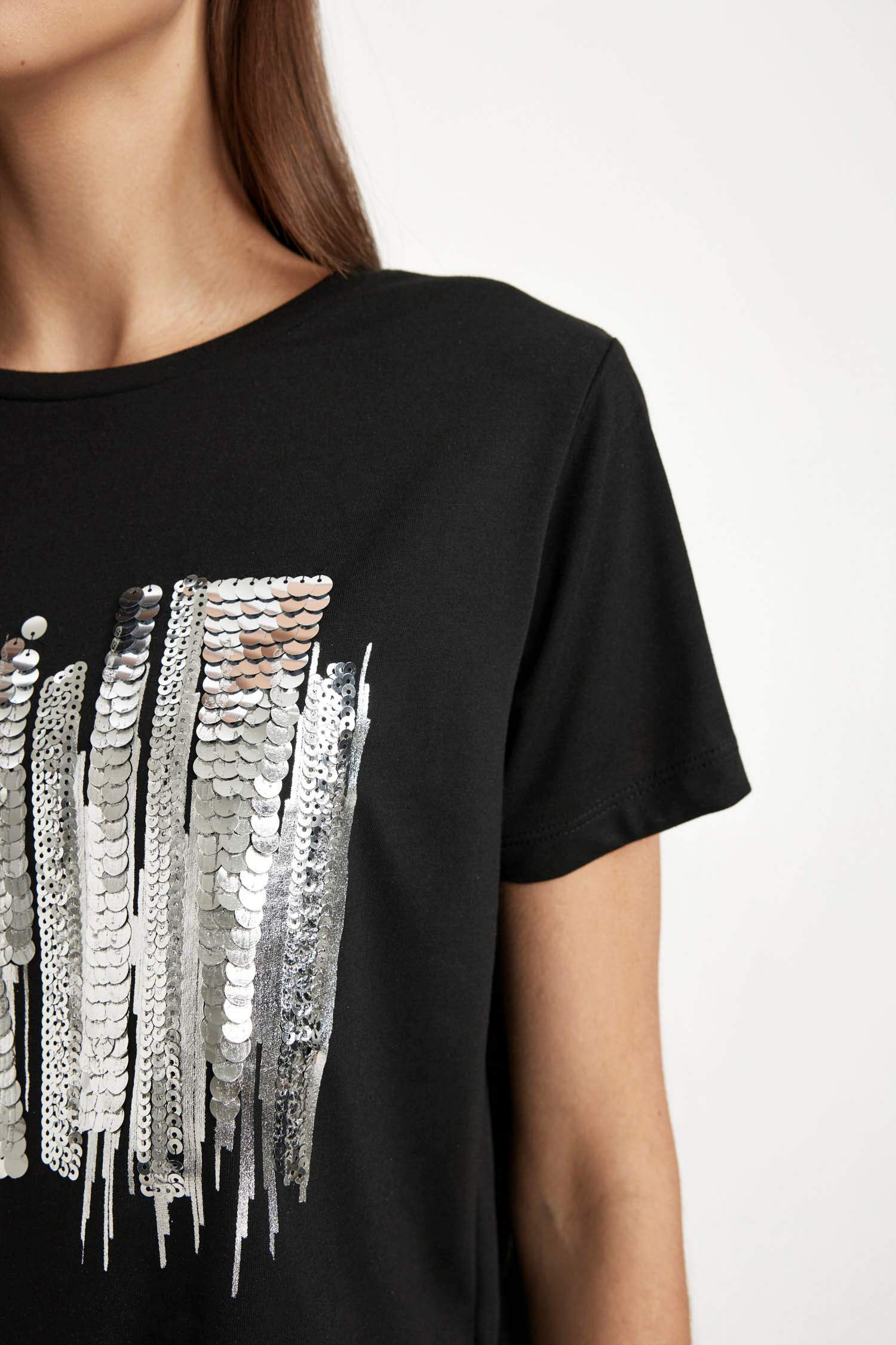 T-Shirt coupe régulière Col Rond