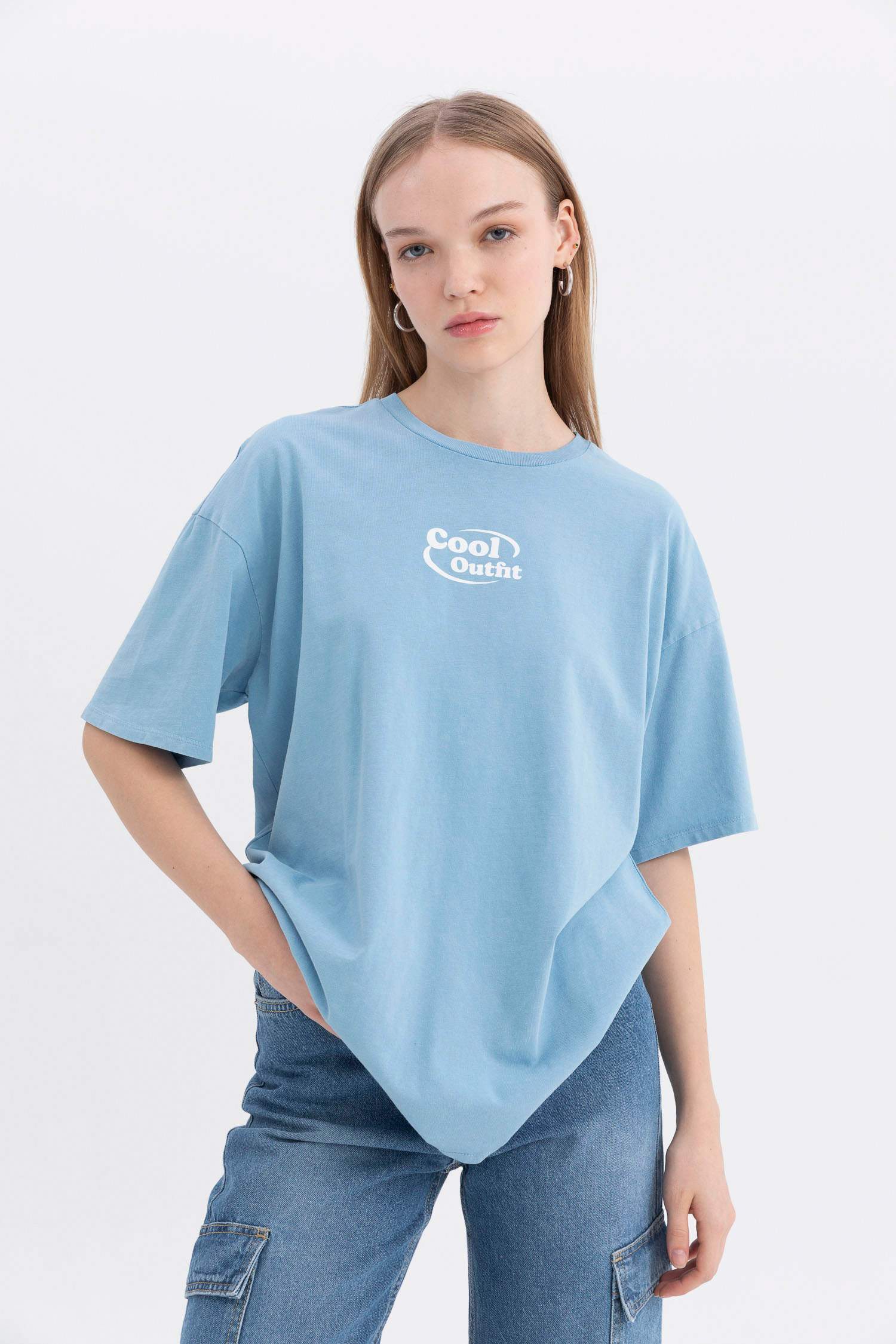 Coool дөңгелек жаға орташа Қысқа жеңді футболка