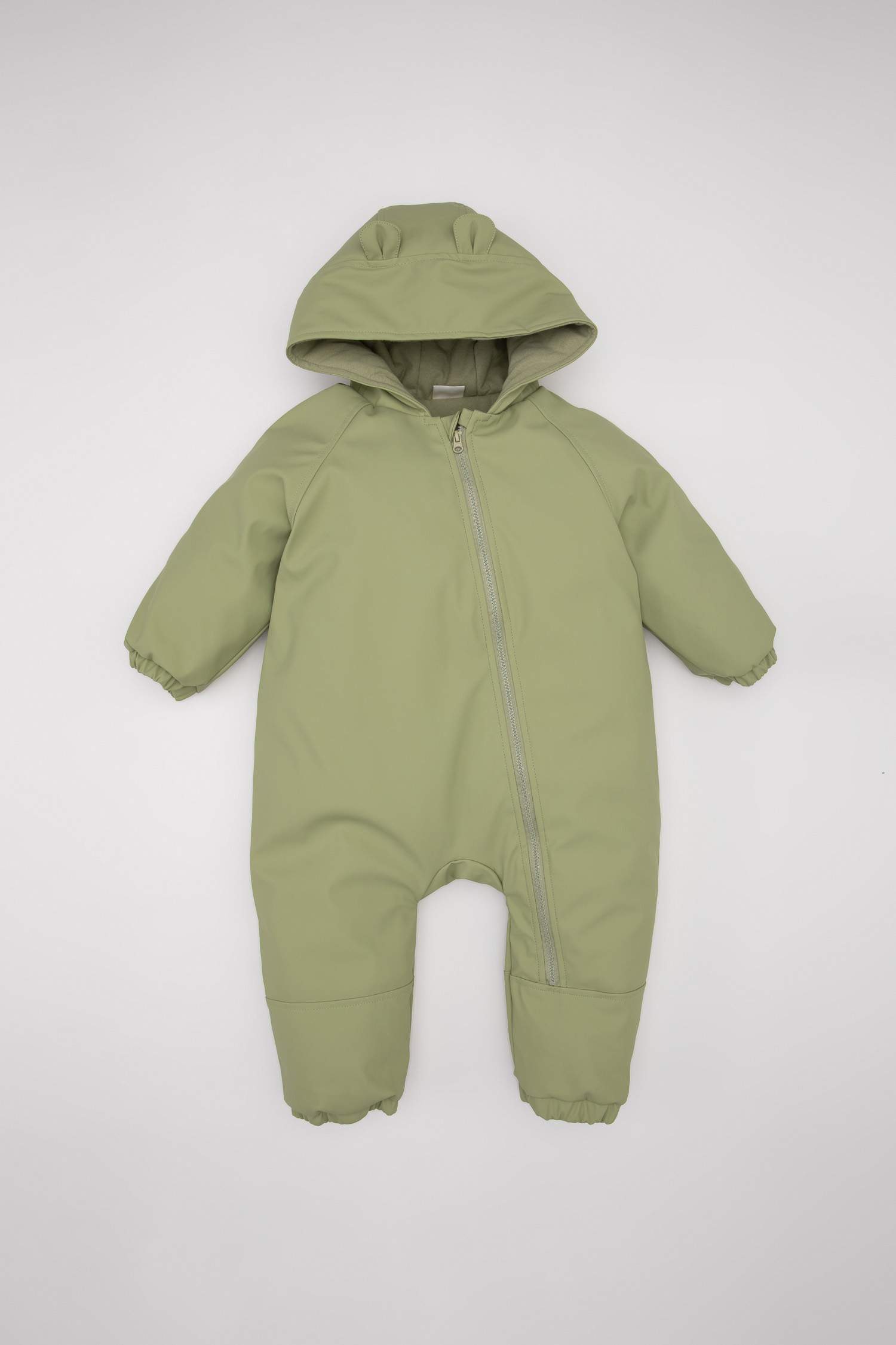 Baby Boy Waterproof Hooded Zippered Jumpsuit Jacket