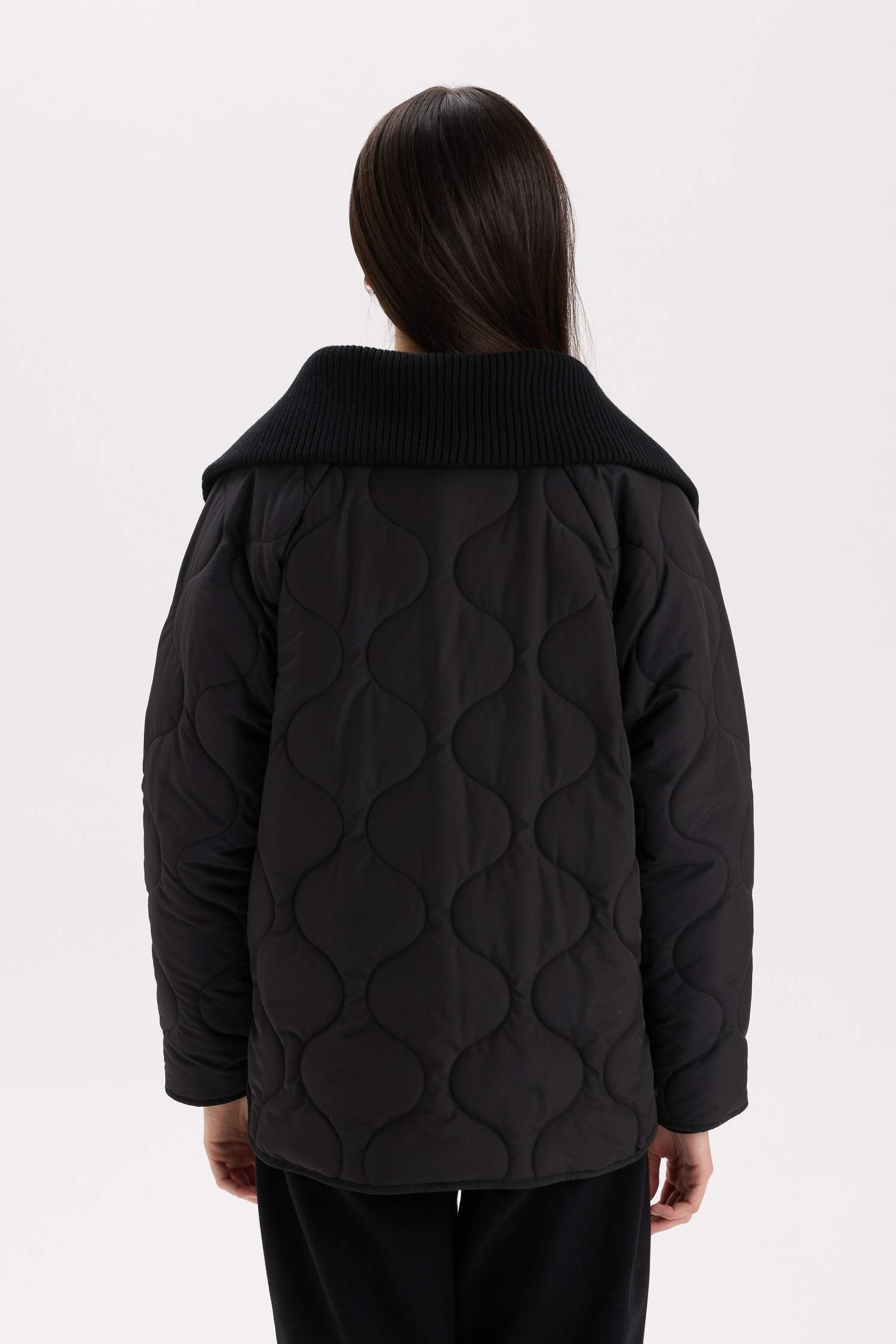 Su Geçirmez Mevsimlik Mont Kapitoneli Fermuarlı Cepli Hafif