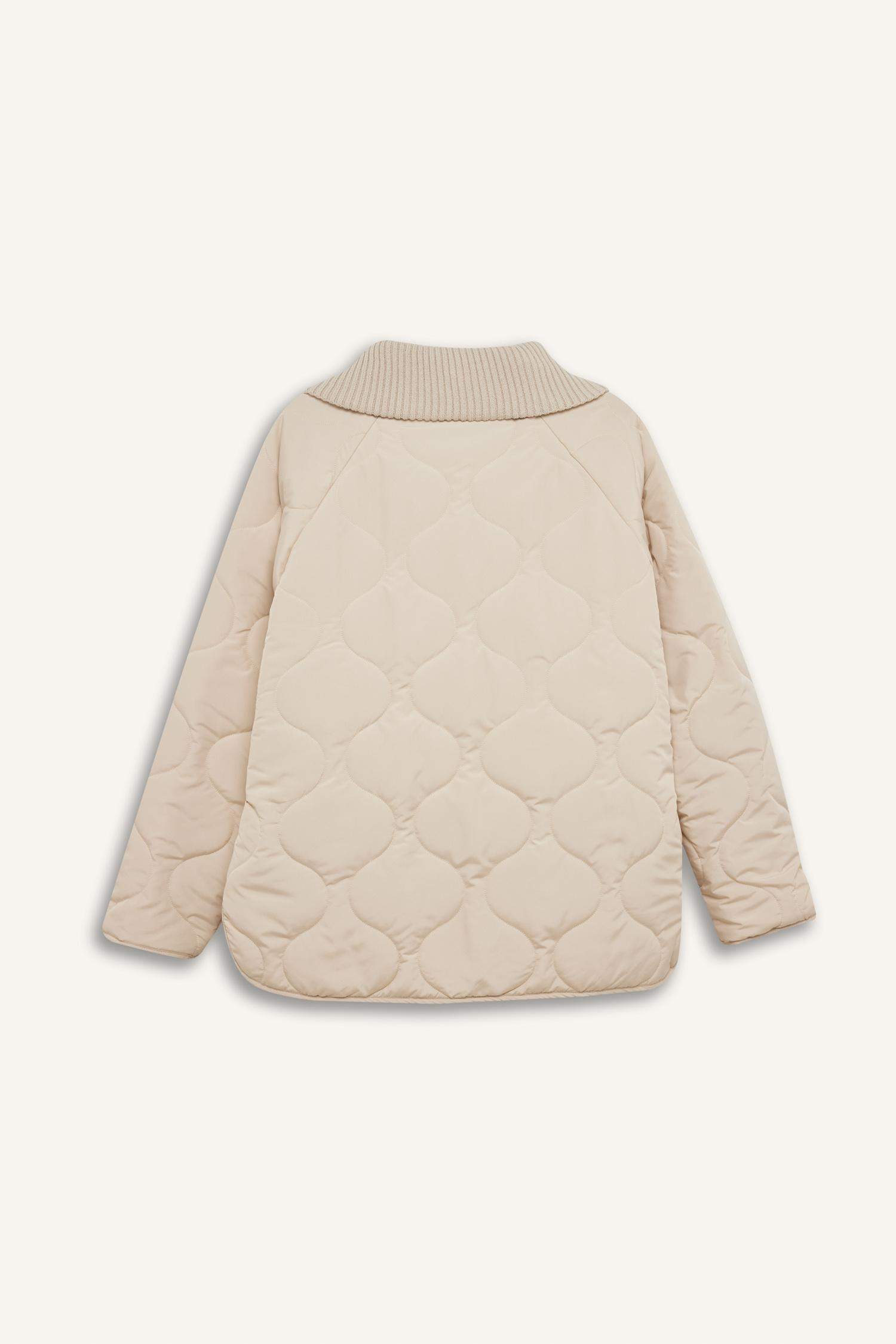 Su Geçirmez Mevsimlik Mont Kapitoneli Fermuarlı Cepli Hafif