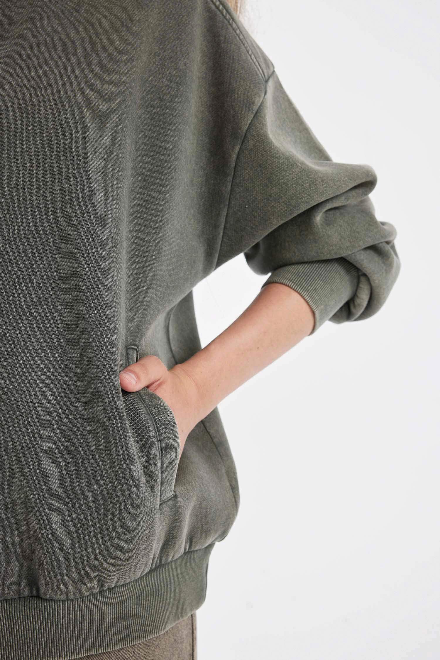 үлкен пішім жартылай найзағай Свитер