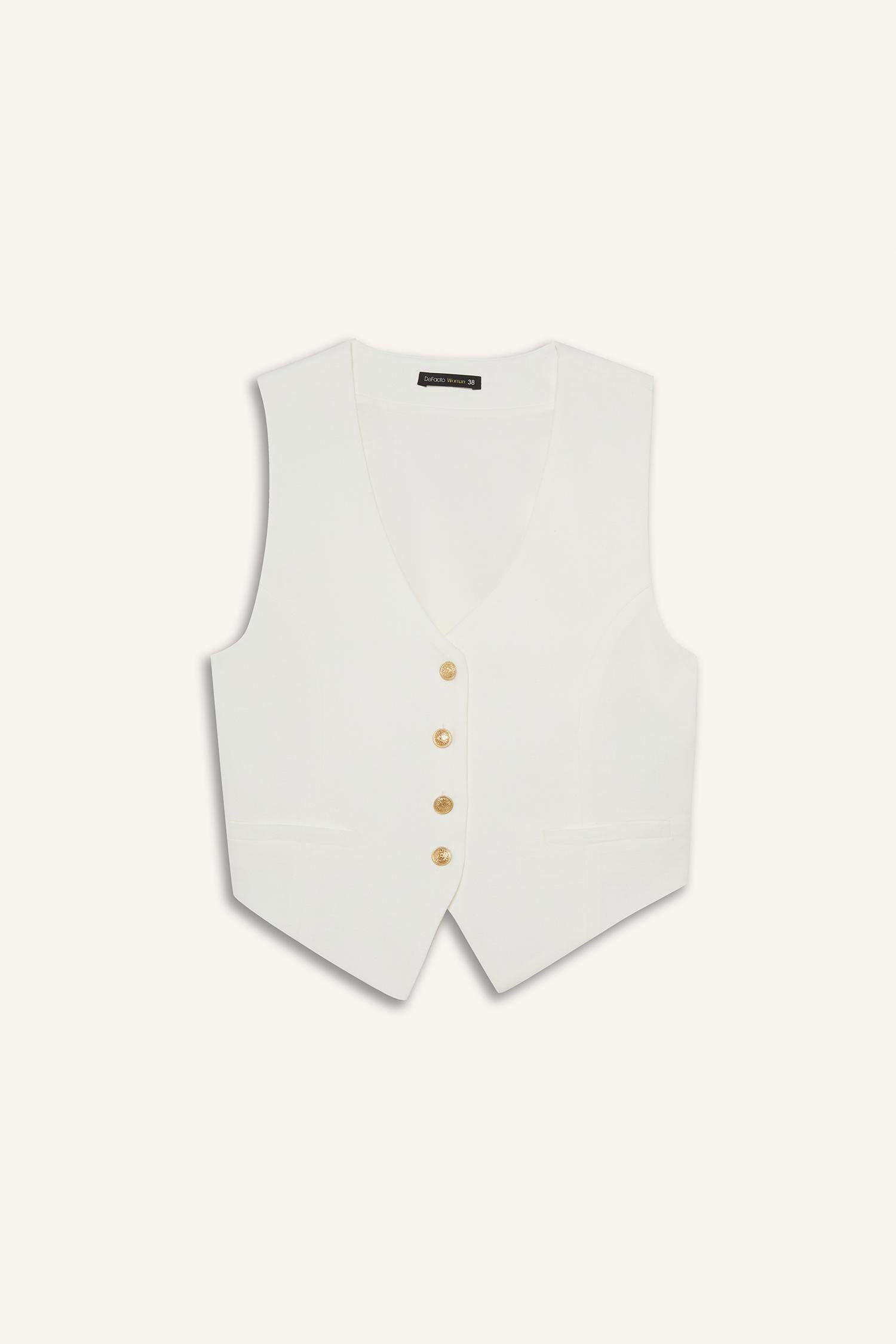 فيست بليزر كروب قطن بياقة V