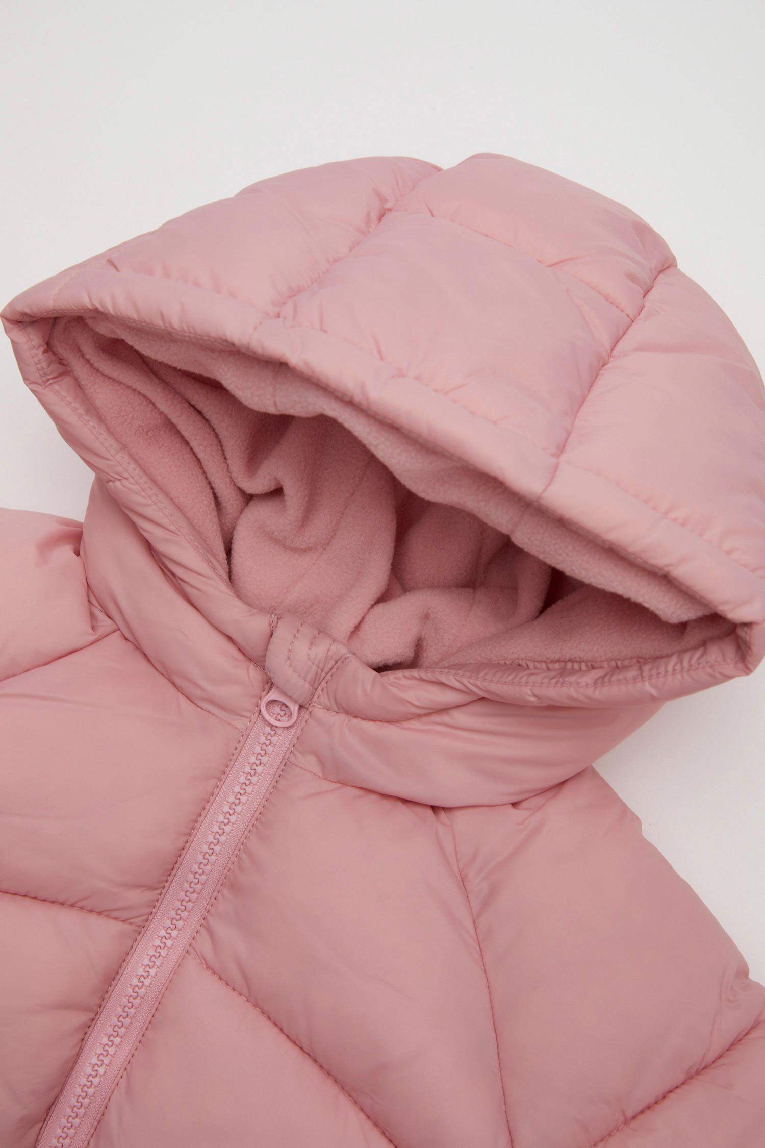 جاكيت بامب بيبي بناتي وتر بروف بكابيشون وبطانة فروية