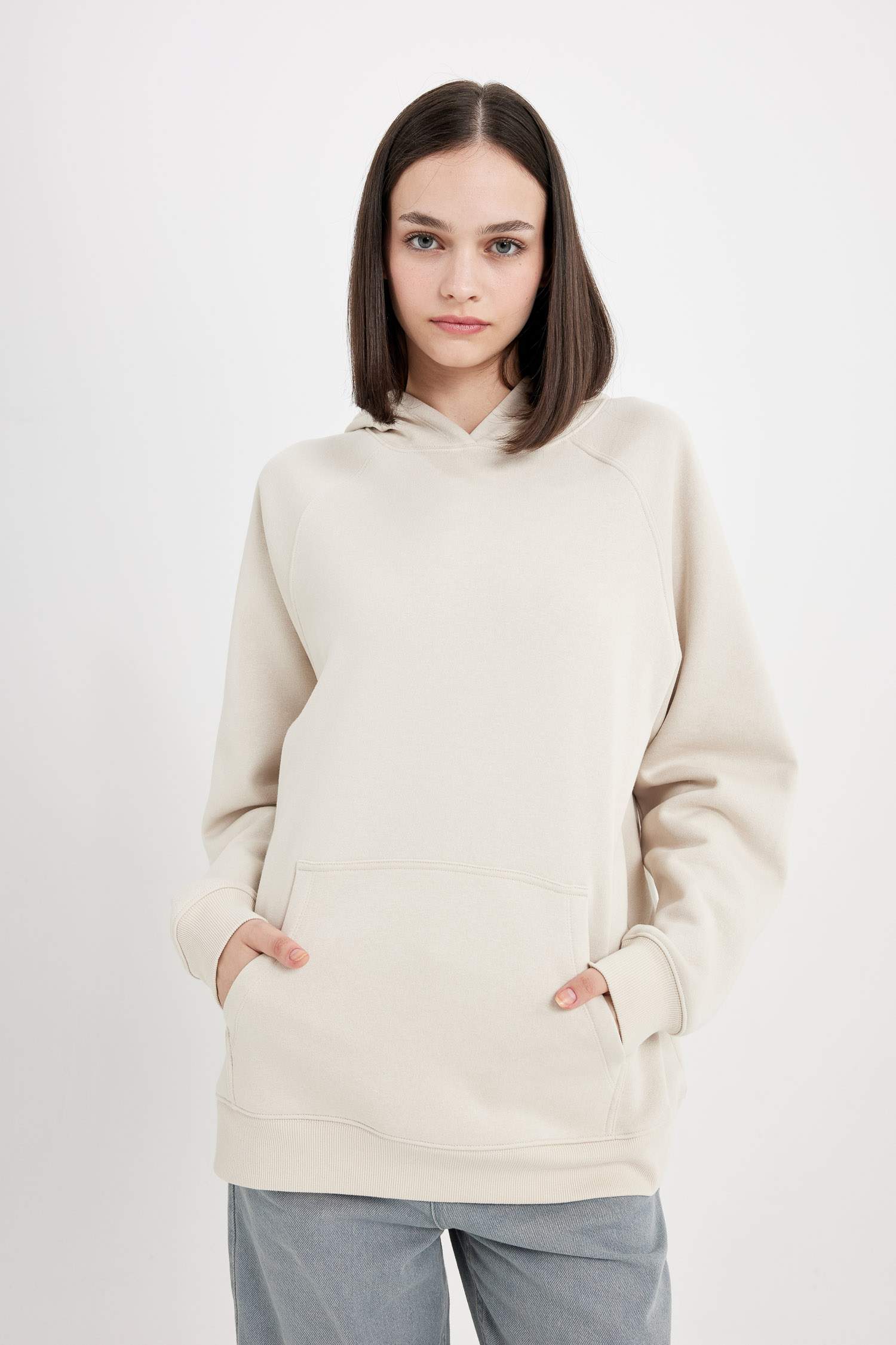 үлкен пішім бас киімді Свитер