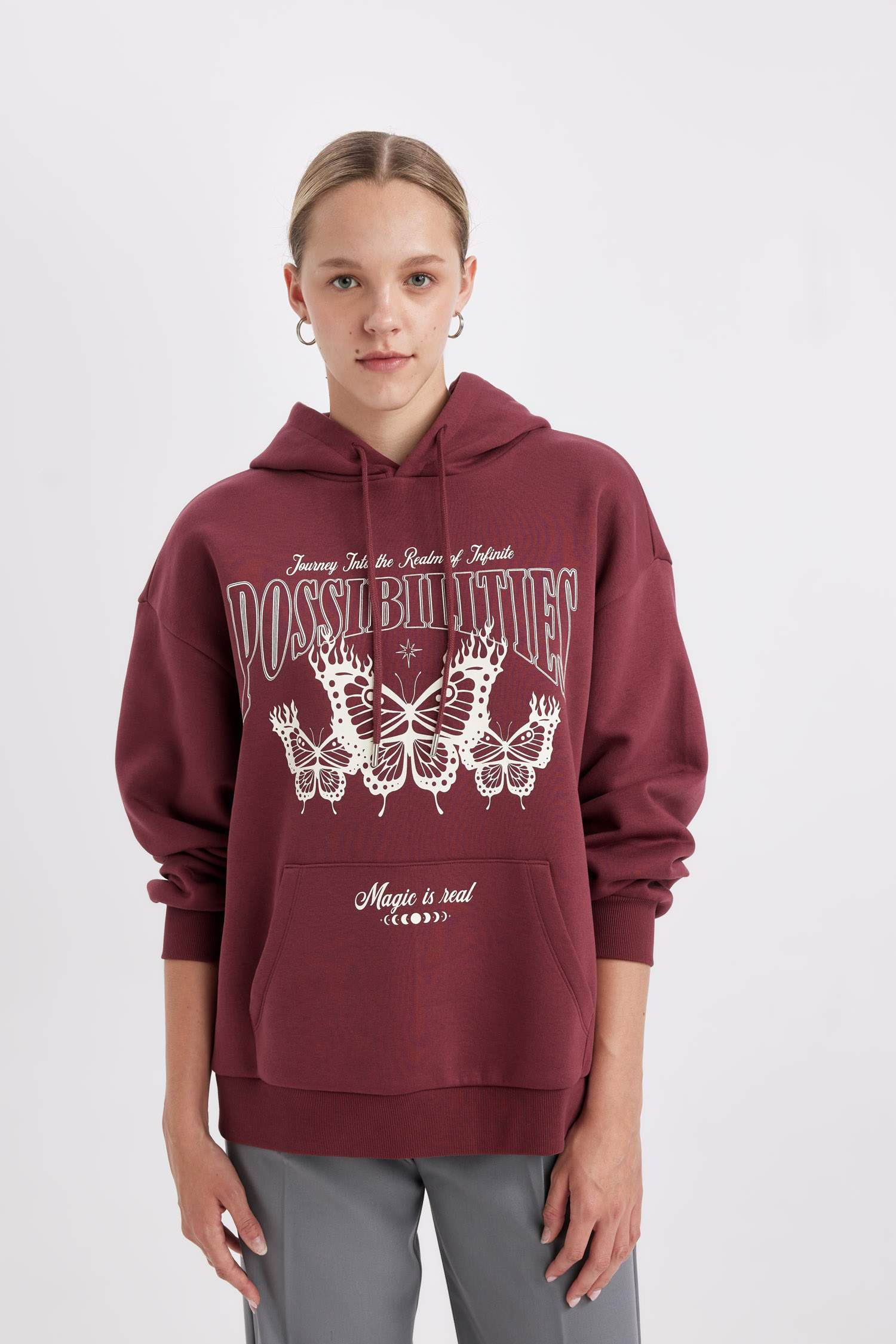 Oversize Fit Long Sleeve Sweatshirt