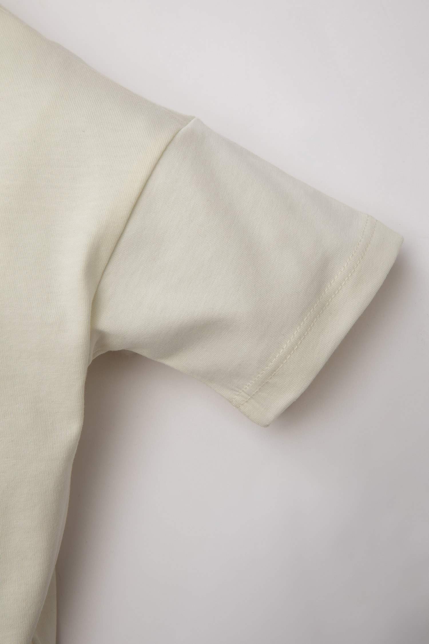 Erkek Bebek Bisiklet Yaka Baskılı Kısa Kollu Tişört