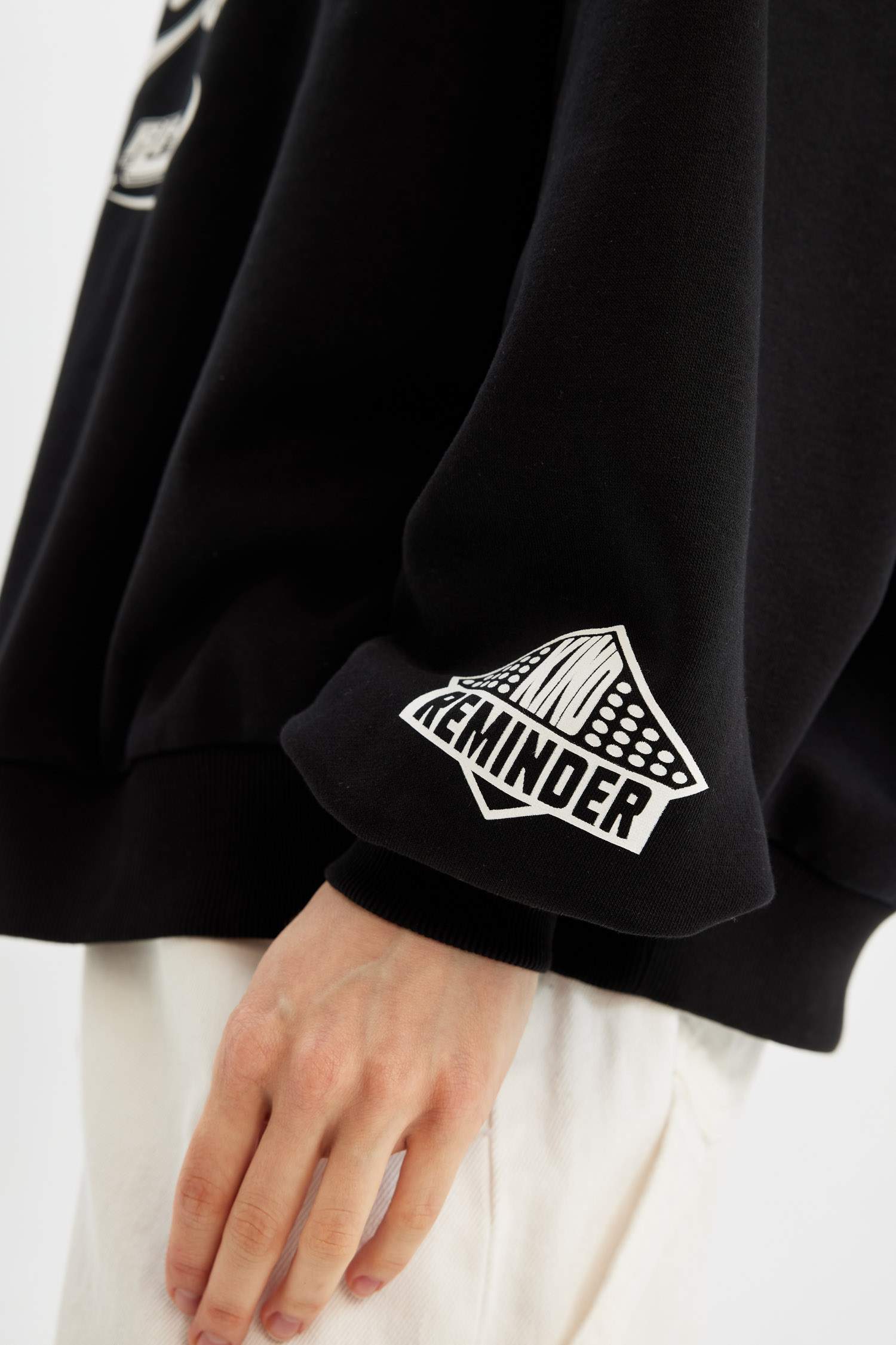 Coool үлкен пішім үлкен дөңгелек жаға Свитер