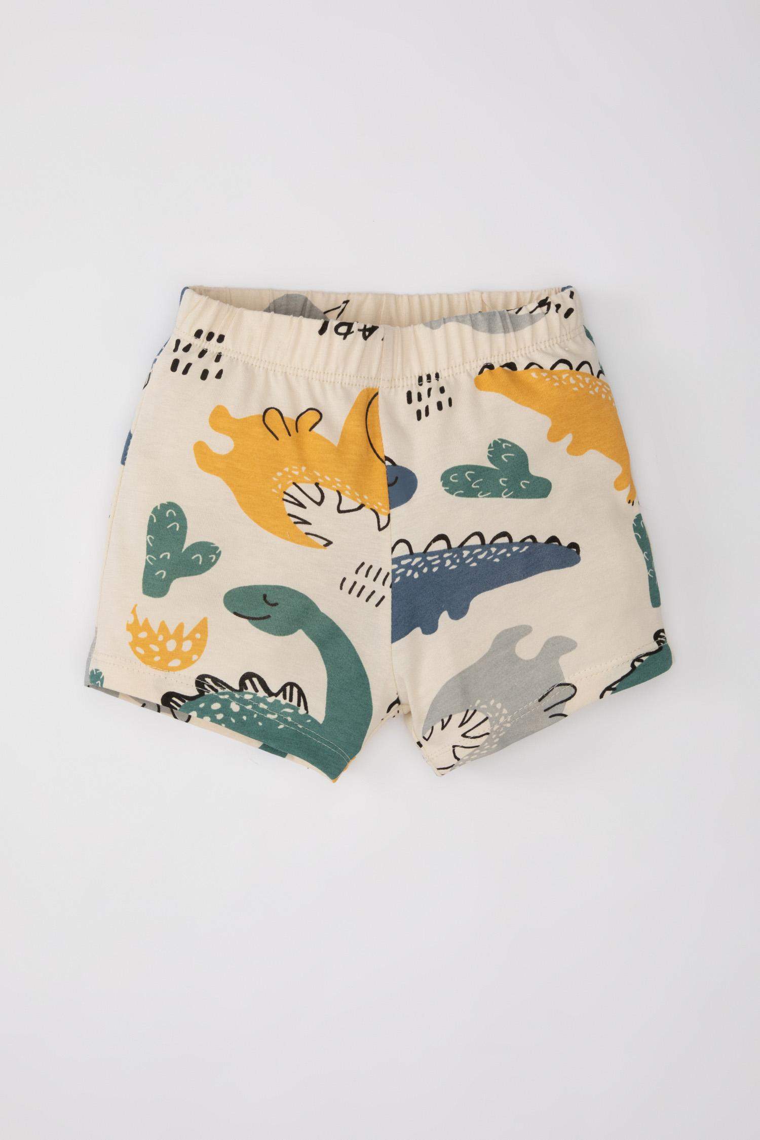 Ensemle de T-Shirt et Short imprimé Dinosaures pour Bébé Garçon