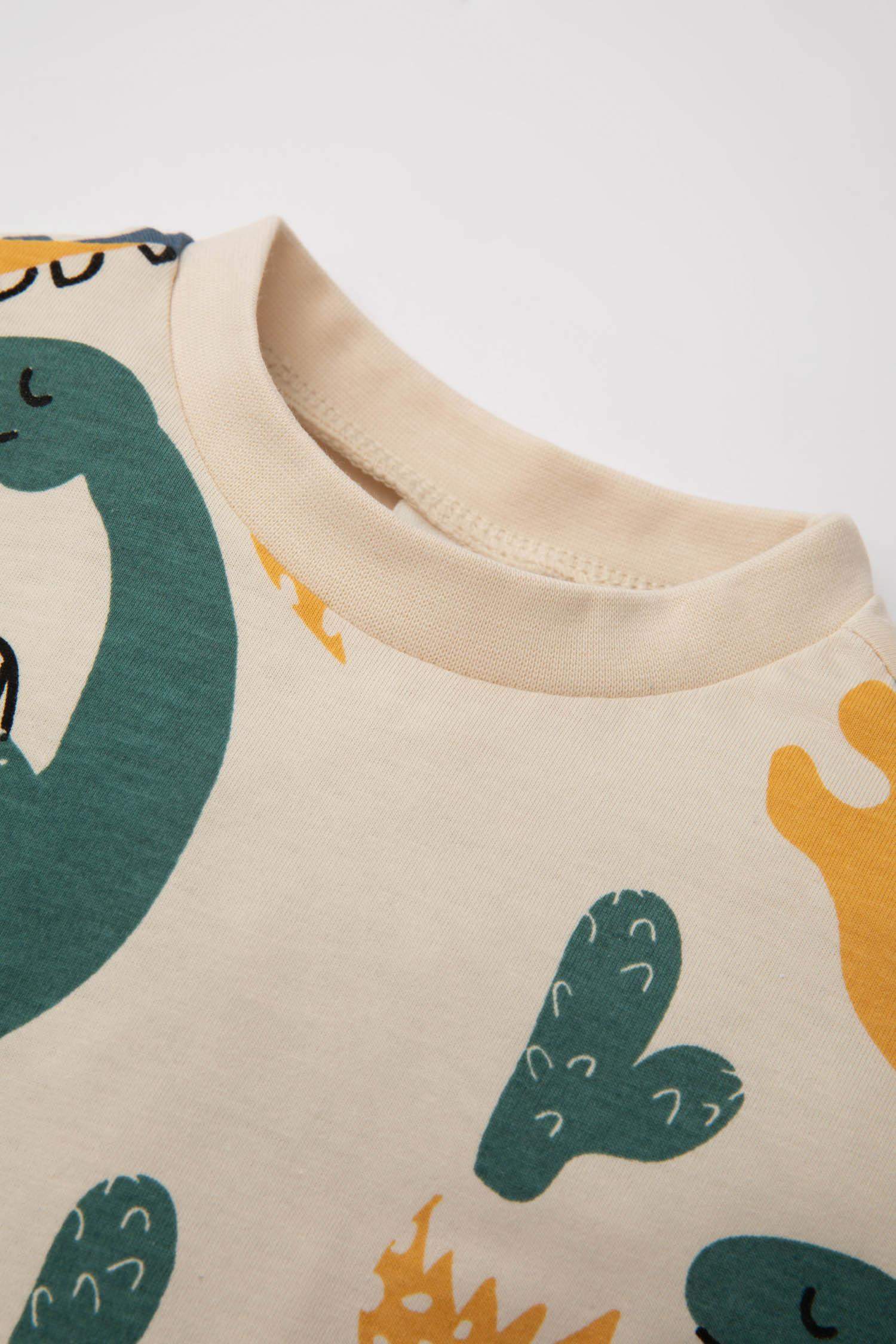 Ensemle de T-Shirt et Short imprimé Dinosaures pour Bébé Garçon