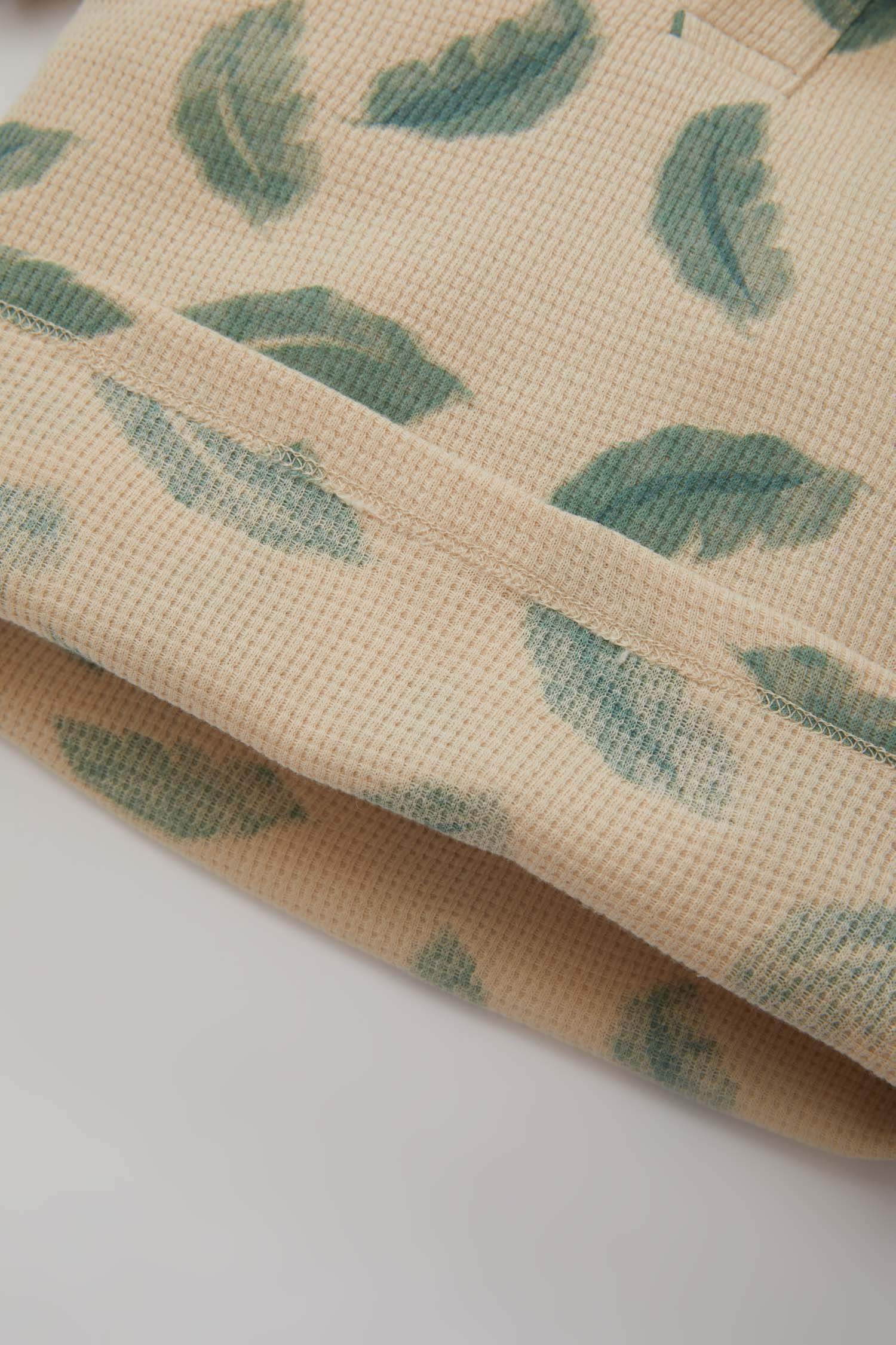 Erkek Bebek 2'li Takım Waffle Desenli Polo Yaka Kısa Kollu Tişört Şort