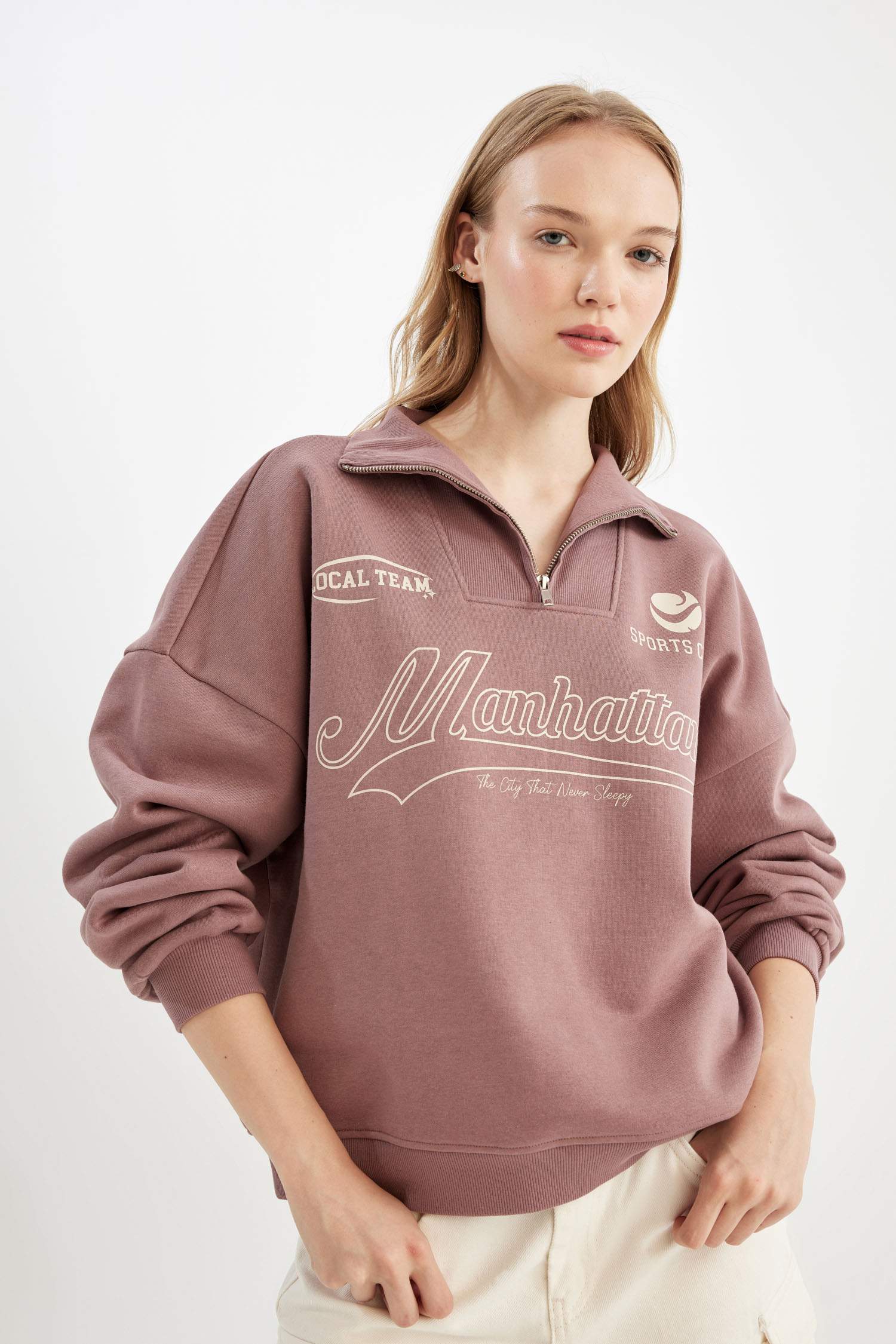 Coool үлкен пішім үлкен жартылай найзағай Свитер