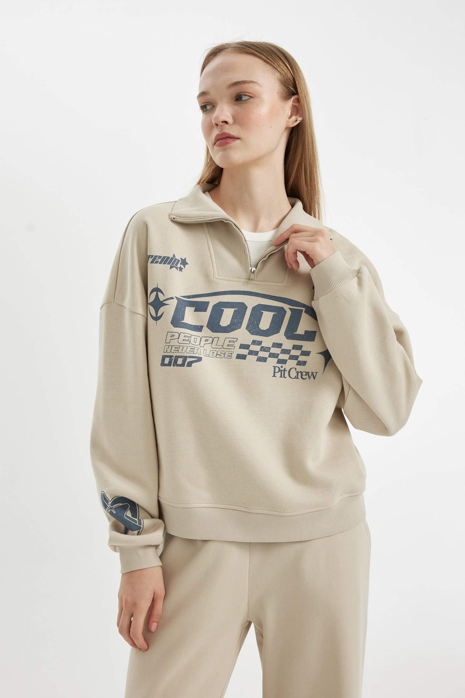 トップス 24SCM-N01301-F Knit kolor 24ss knit Saodimallsu Womens Color Block Sweater Striped Chunky Knit