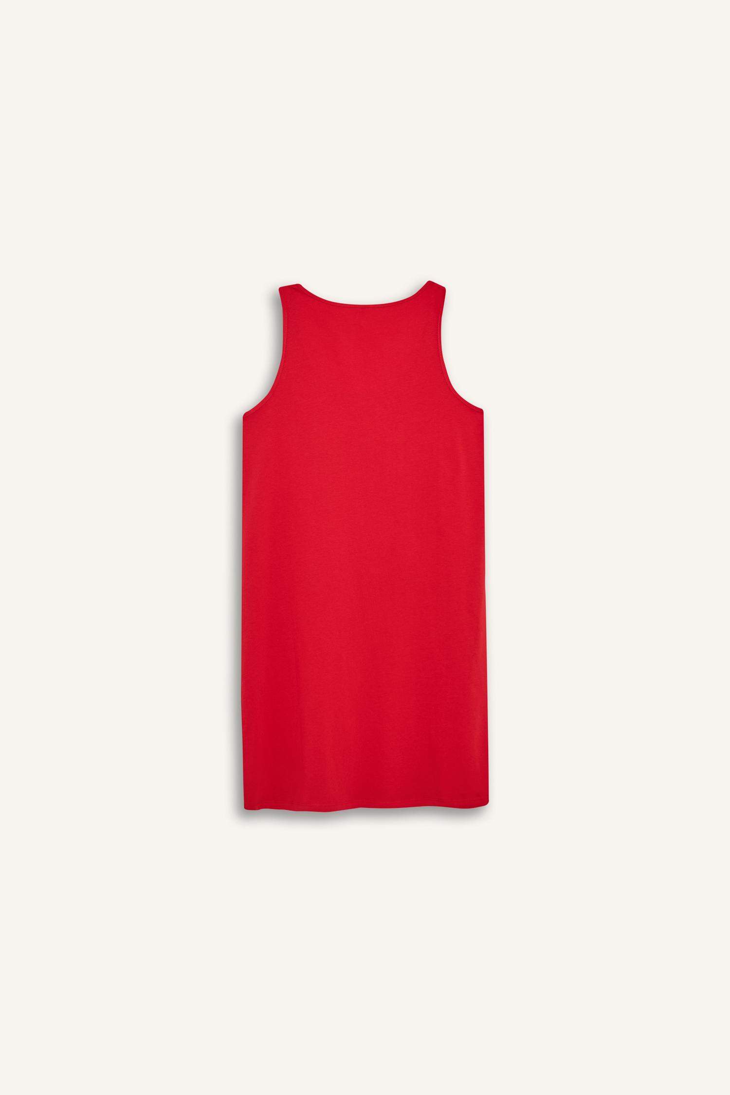 Fall in Love Printed Round Neck Sleeveless Nightgown