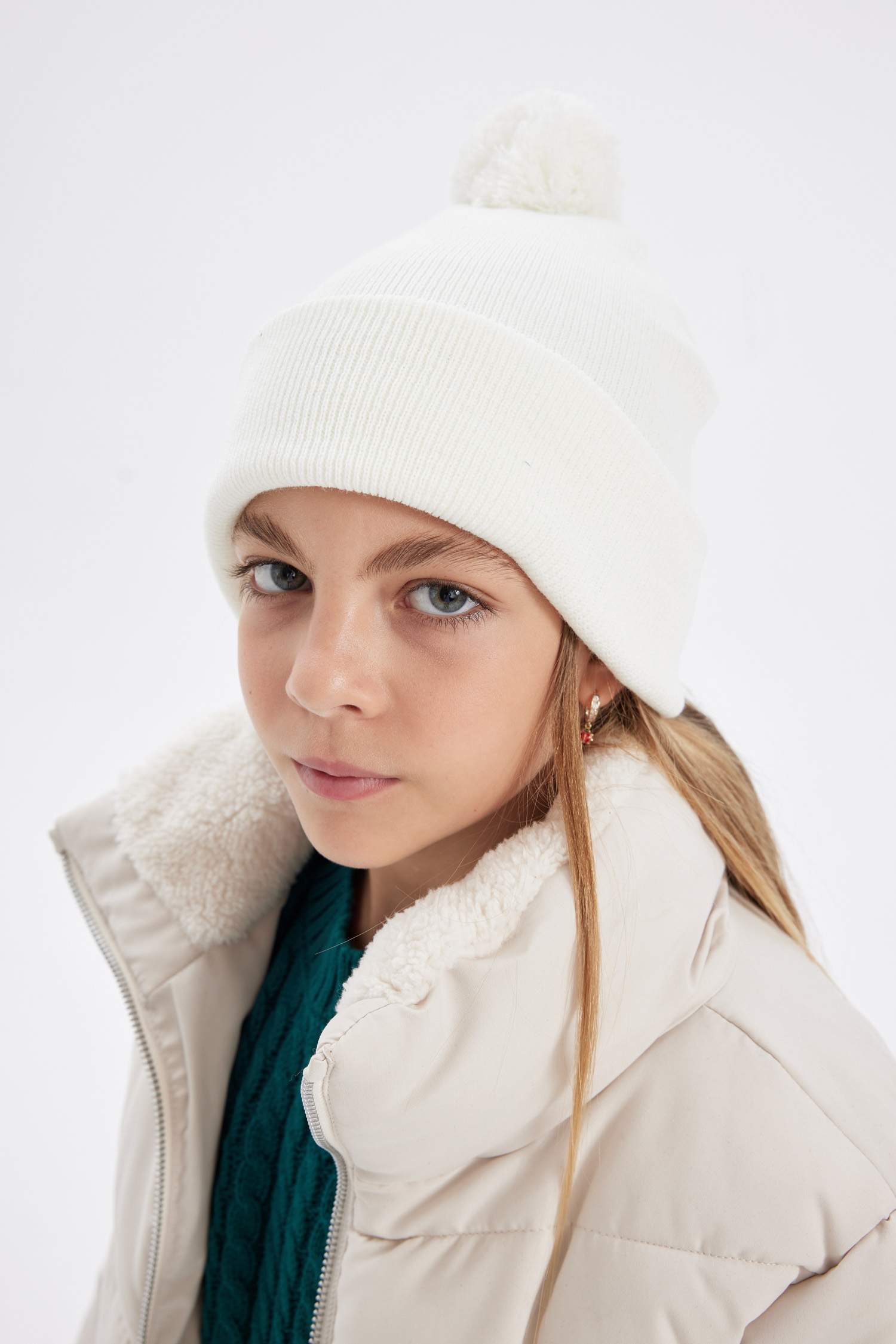 Girl 3 Piece Knitted Scarf Beanie Glove Set