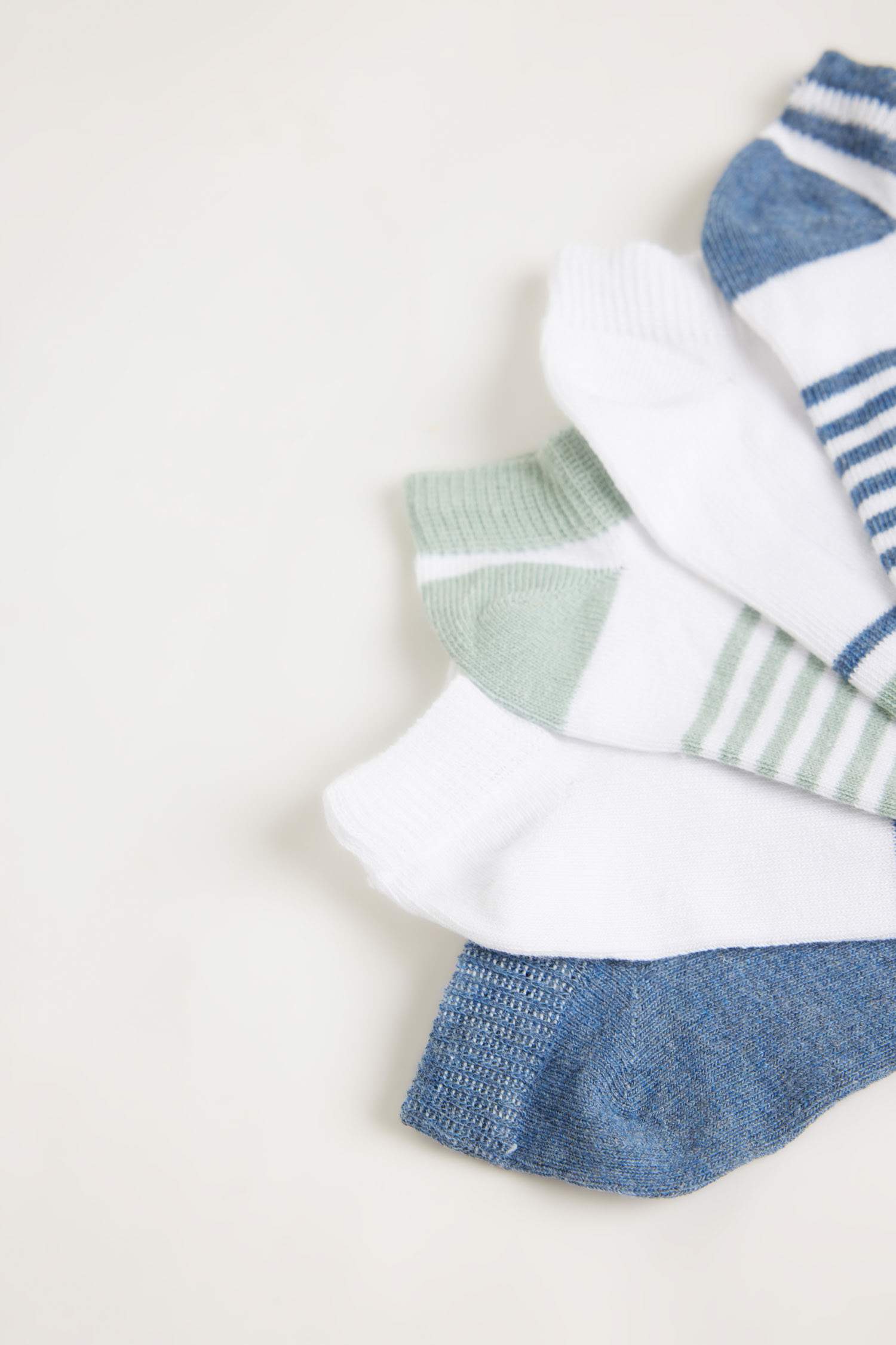 Lot de 5 paires de chaussettes en coton pour garçon