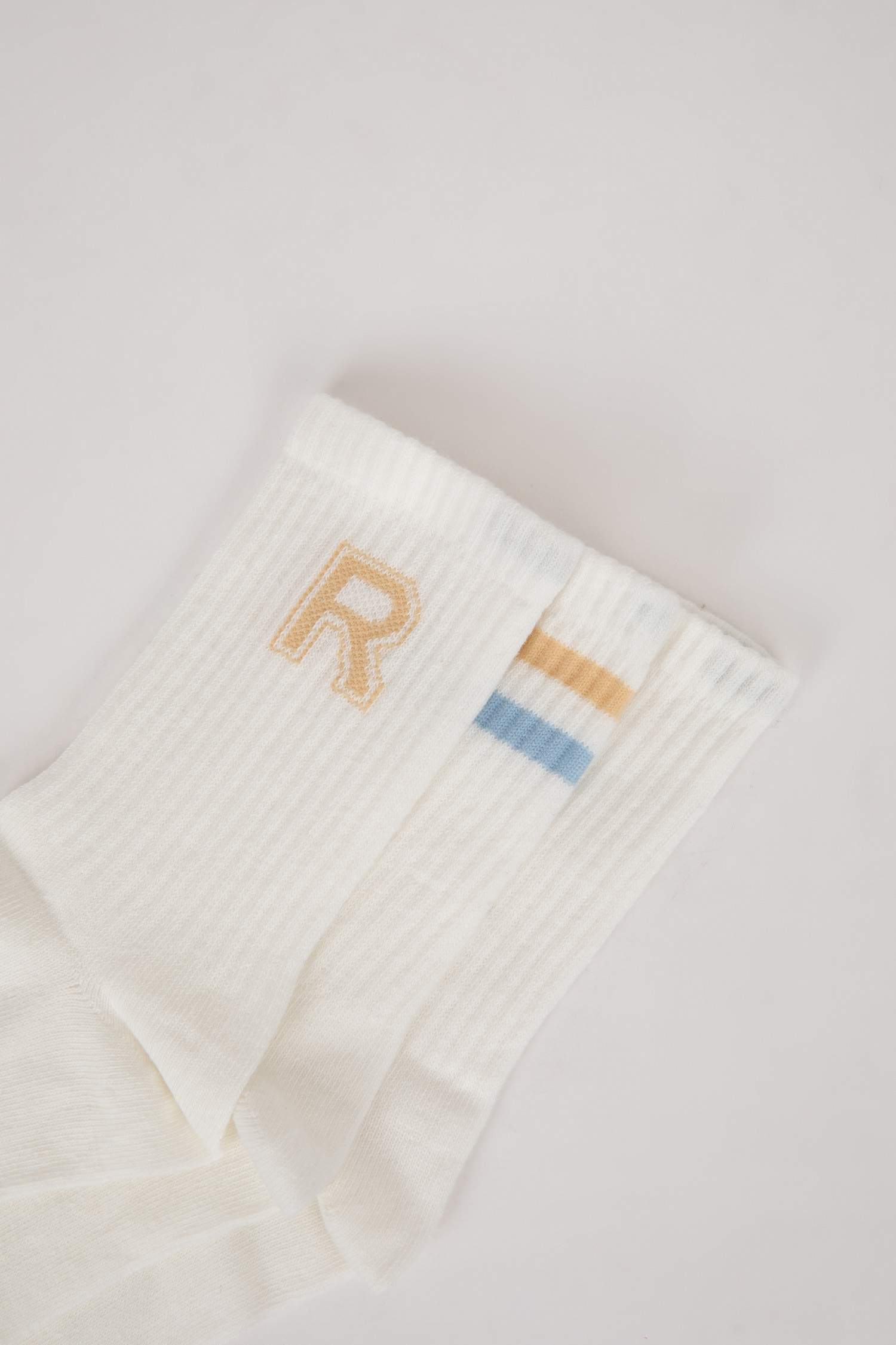 Kız Çocuk Rahat Lastikli 3'lü Pamuklu Uzun Çorap