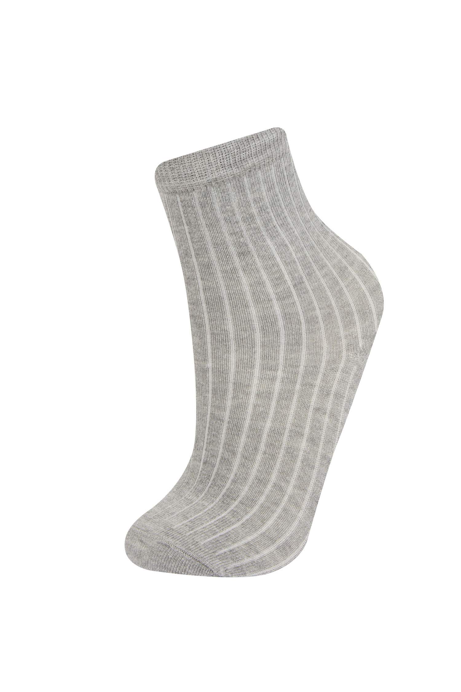 Kız Çocuk 5'li Pamuklu Uzun Çorap