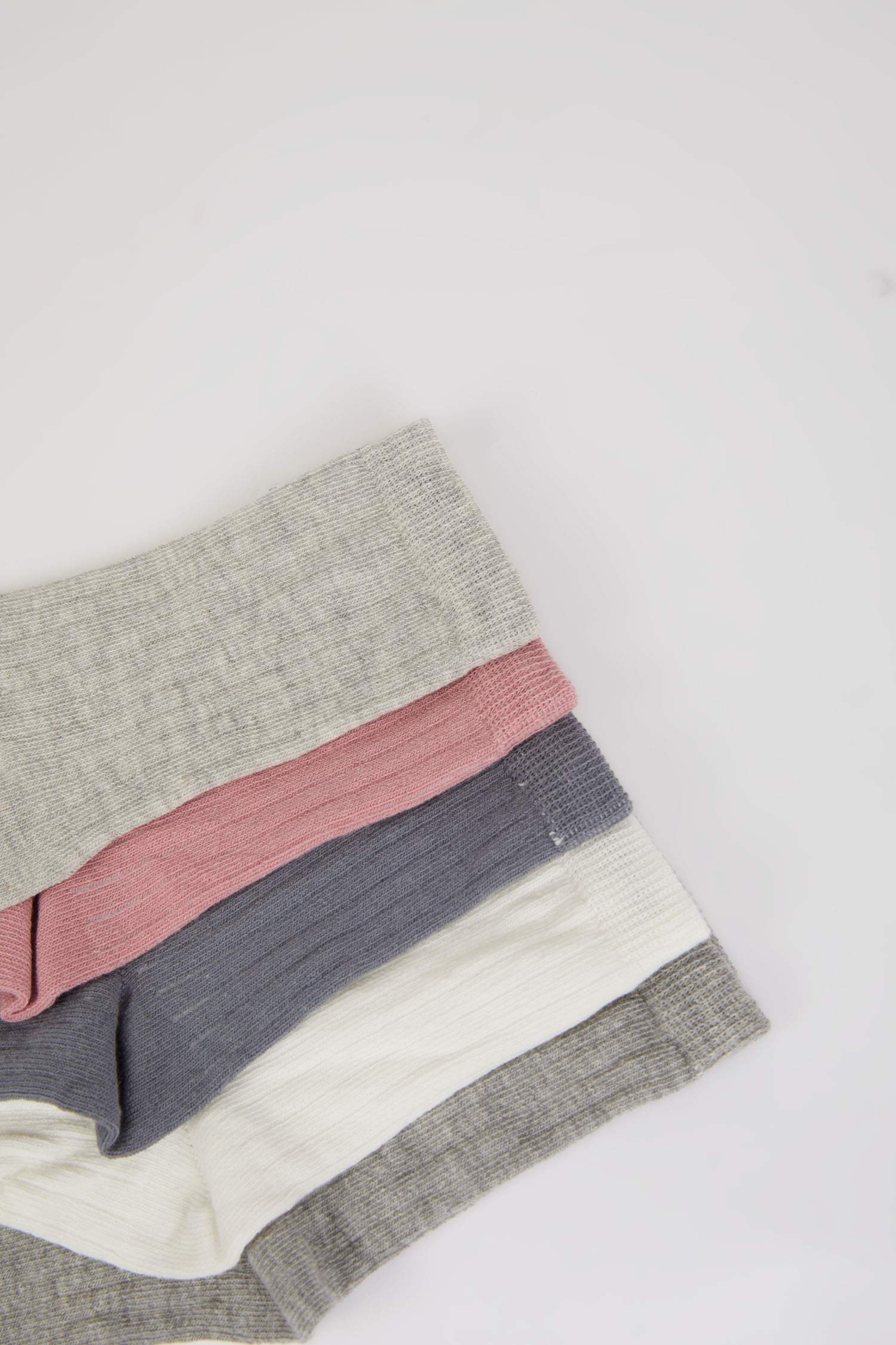 Kız Çocuk 5'li Pamuklu Uzun Çorap