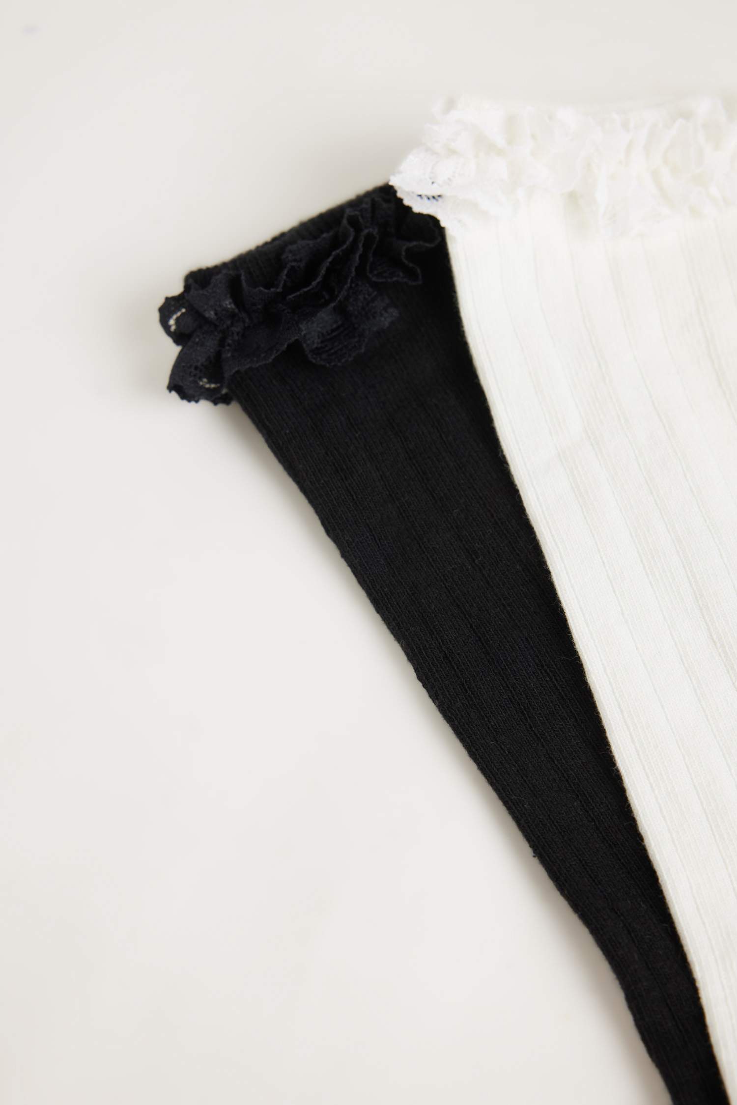 شرابات بناتي طويل قطن - قطعتين