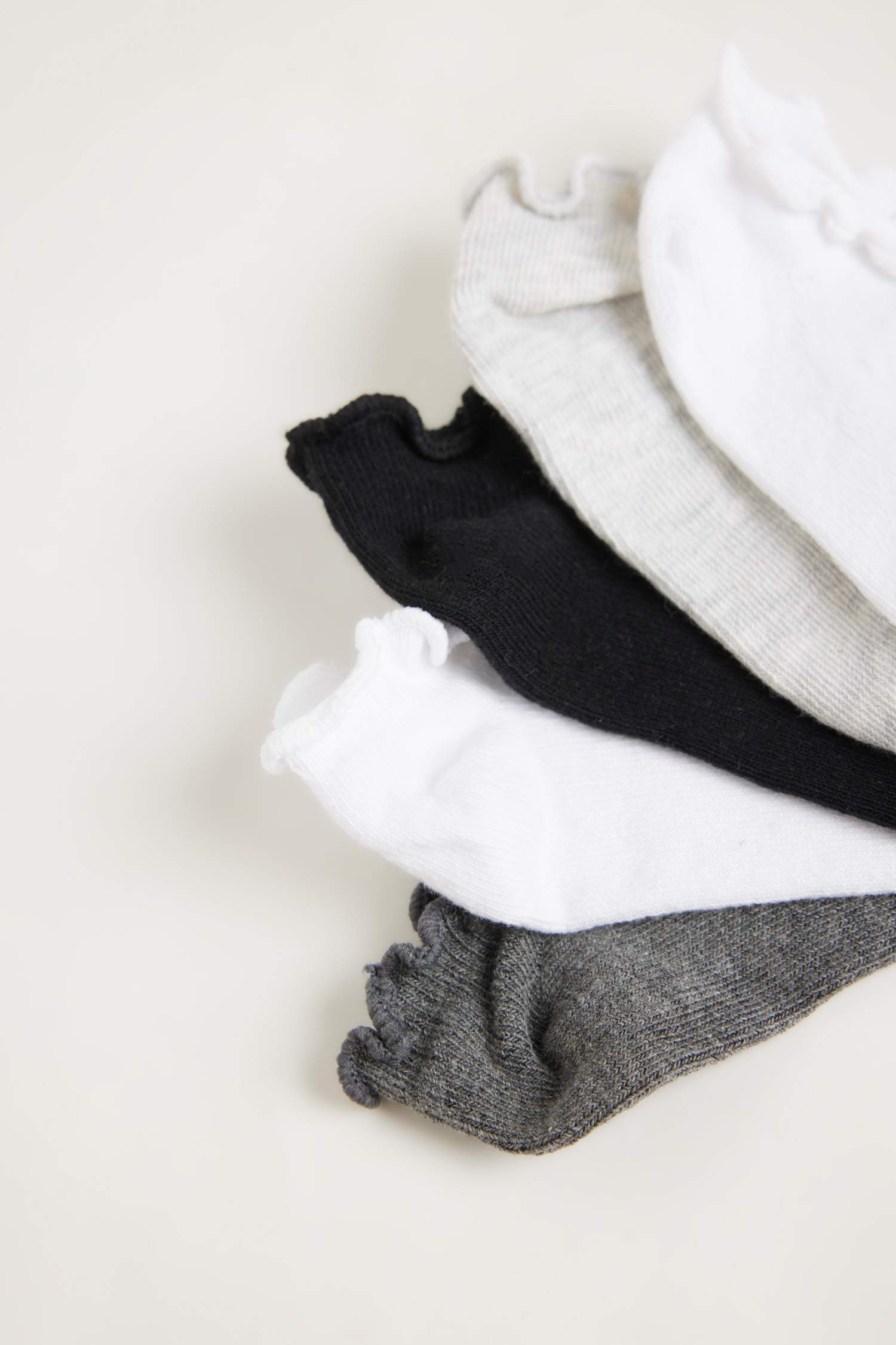 شرابات قصيرة بناتي قطن - 5 قطع