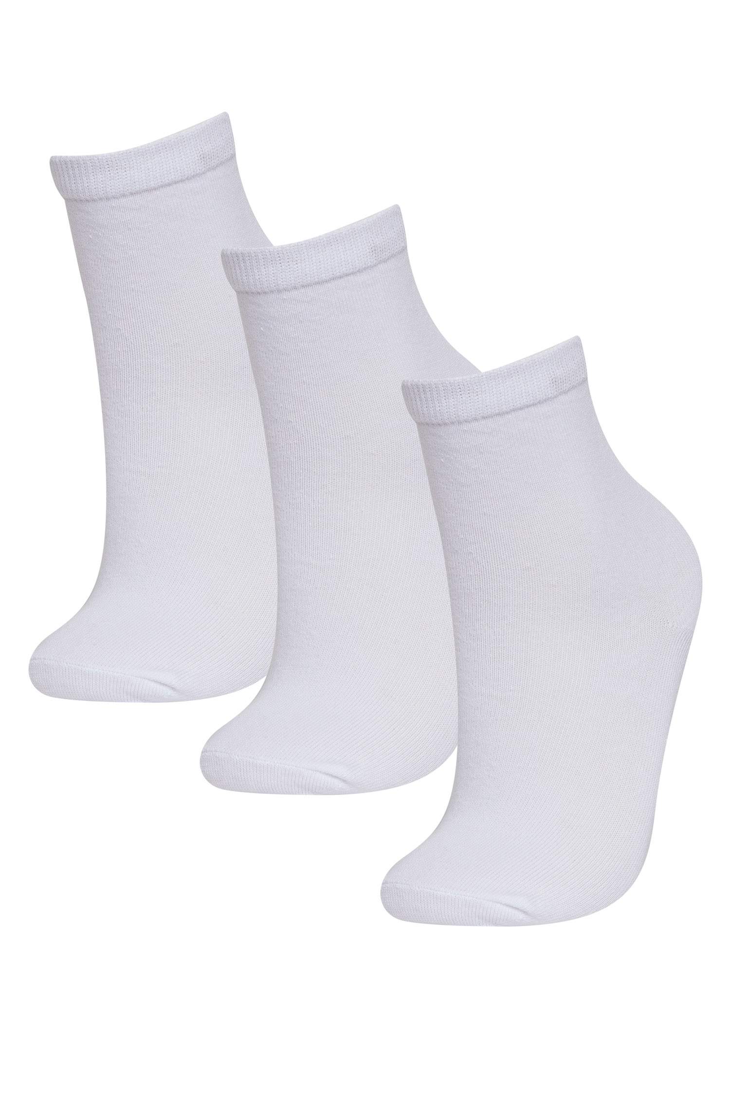 Kız Çocuk 3'lü Pamuklu Uzun Çorap