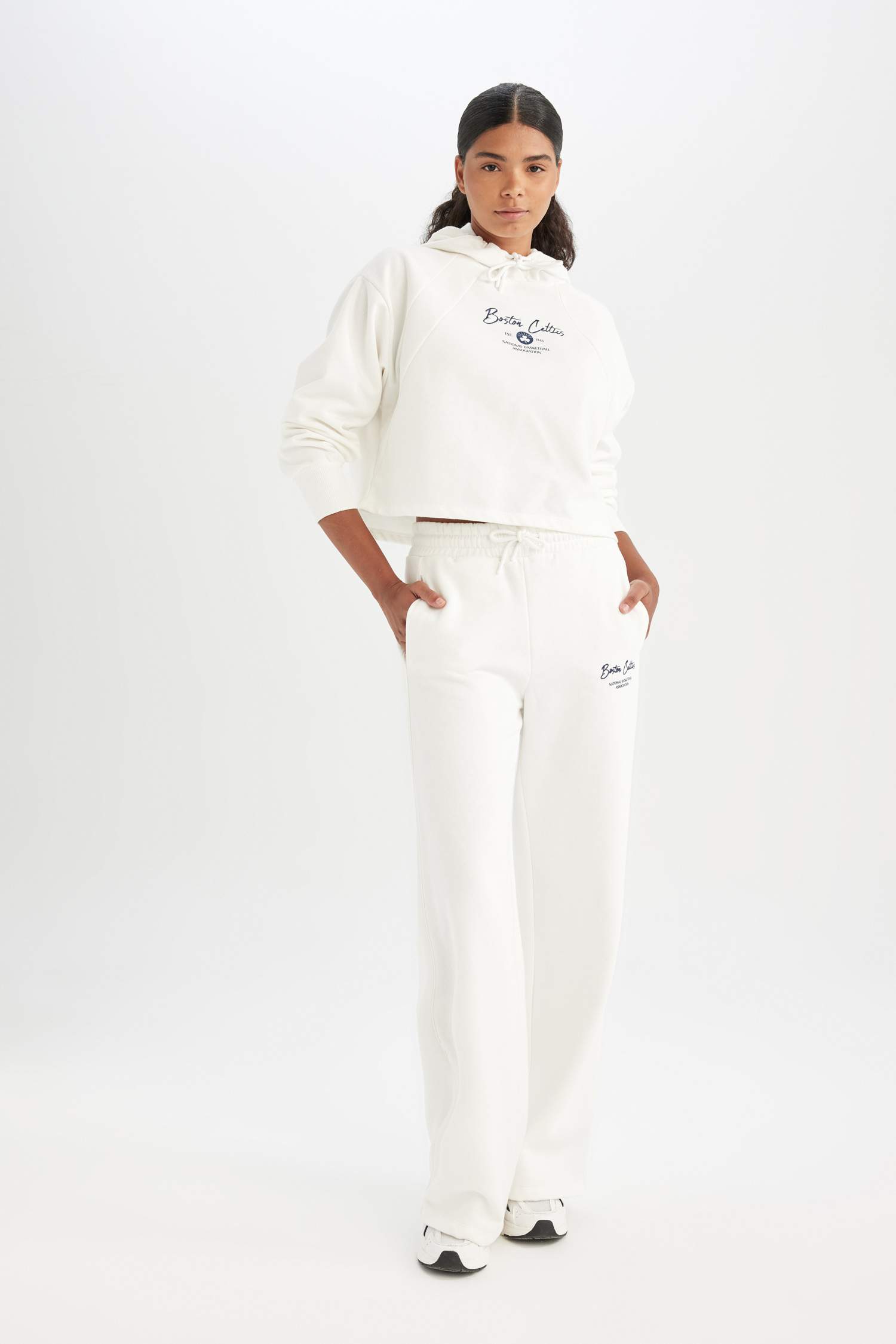 NBA Boston Celtics Kapüşonlu Kalın Sweatshirt