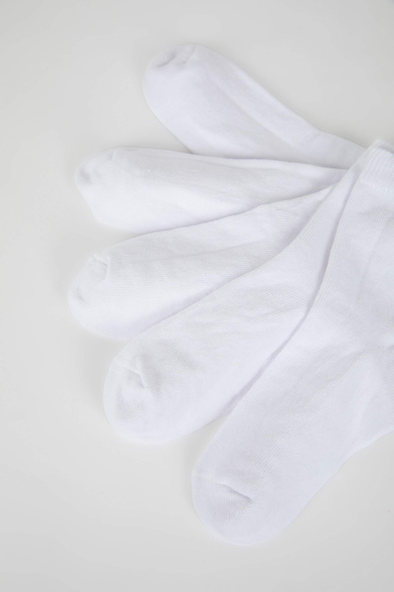 Kız Bebek Dikişsiz 5'li Pamuklu Uzun Çorap