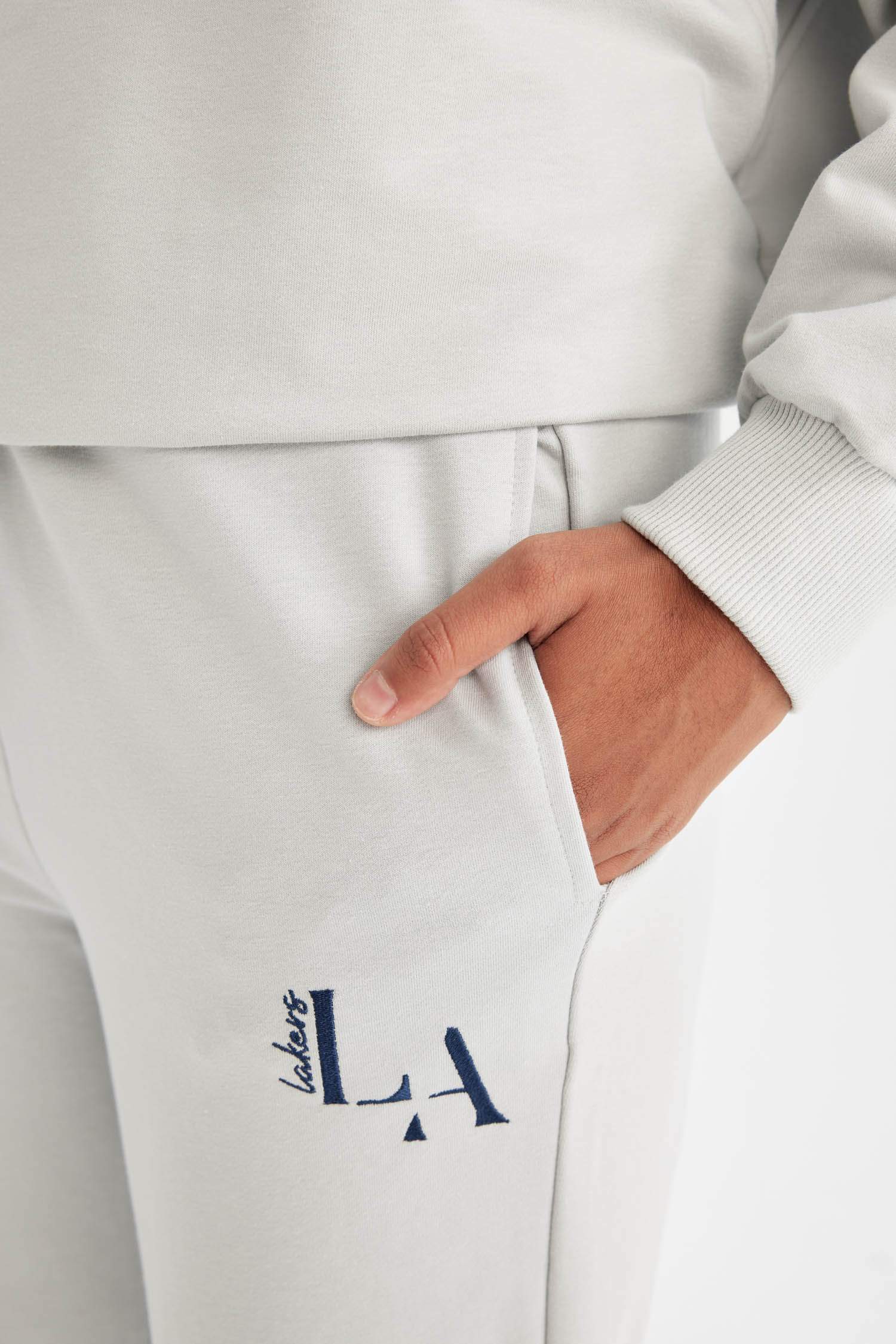 Jogger Eşofman Altı NBA Los Angeles Lakers Oversize Geniş Kalıp Cepli Standart Boy