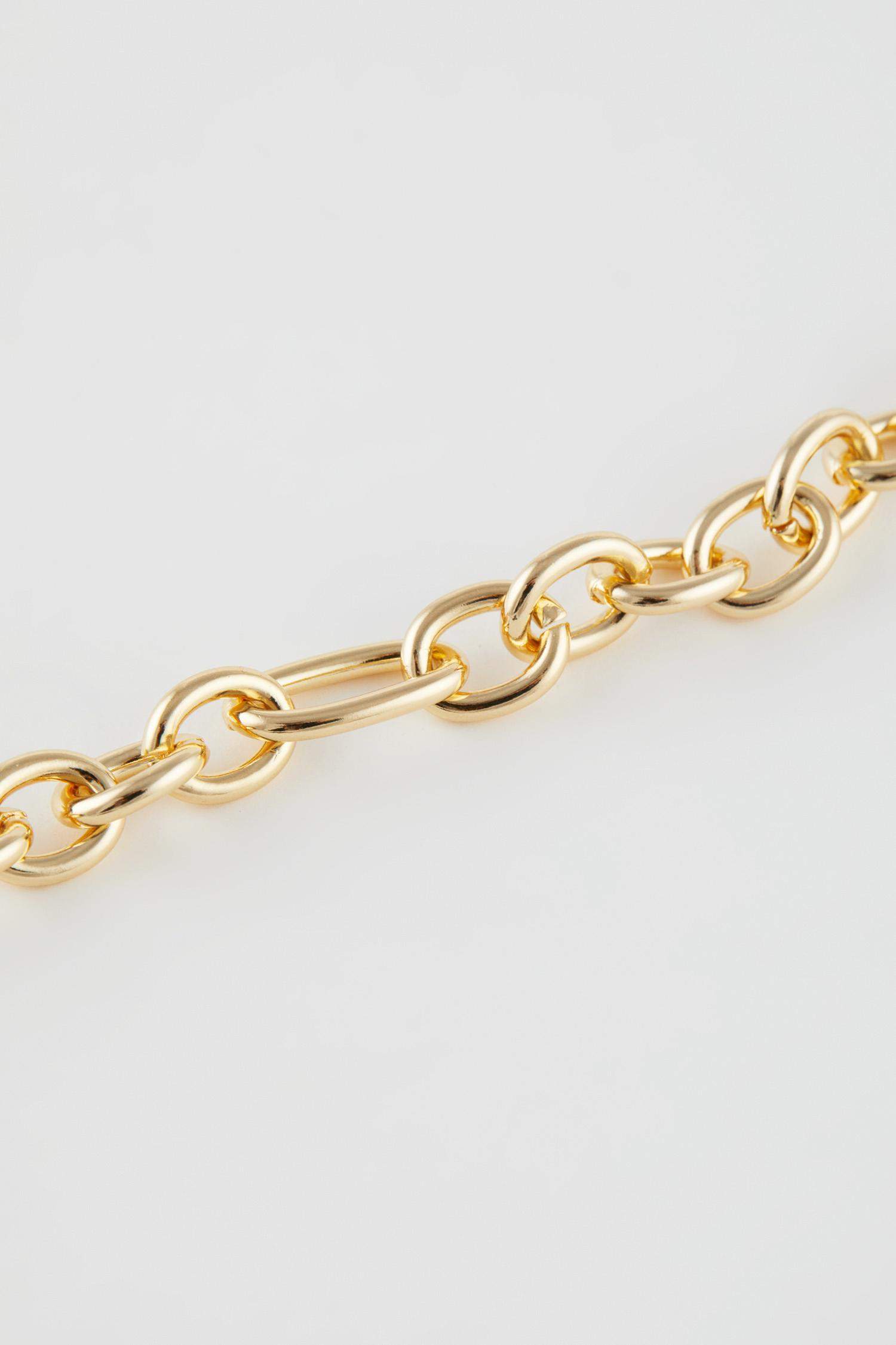 Bracelet doré avec détail chaîne pour femme