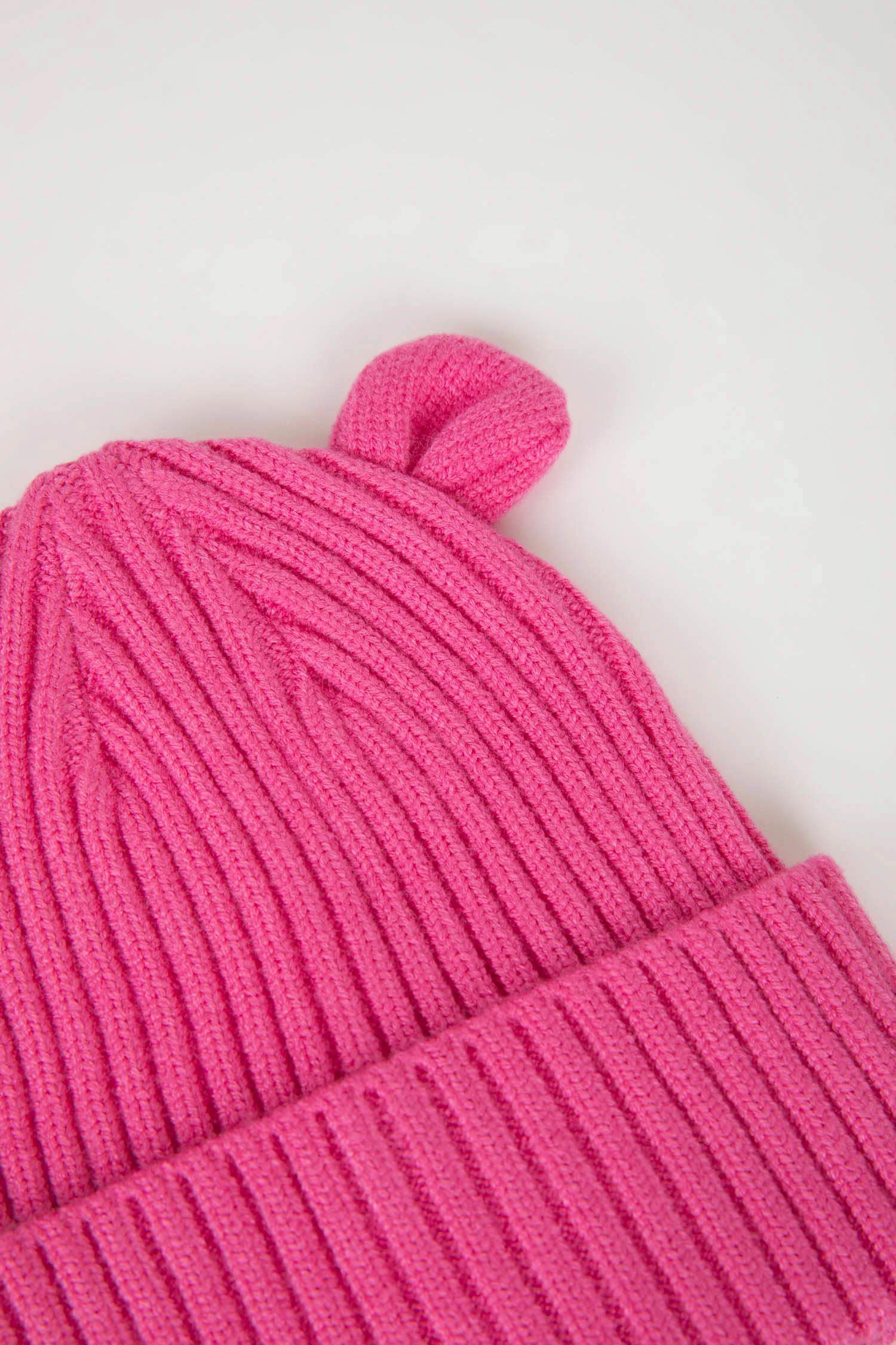Baby Girl Eared Knit Beanie