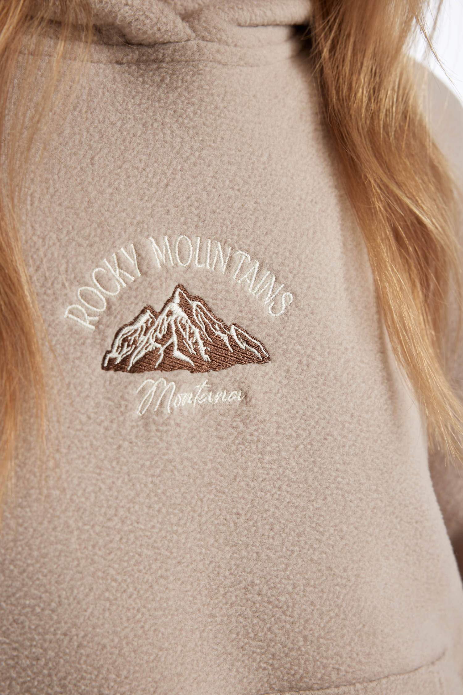 Coool Loose Fit Kapüşonlu Kanguru Cepli Polar Sweatshirt