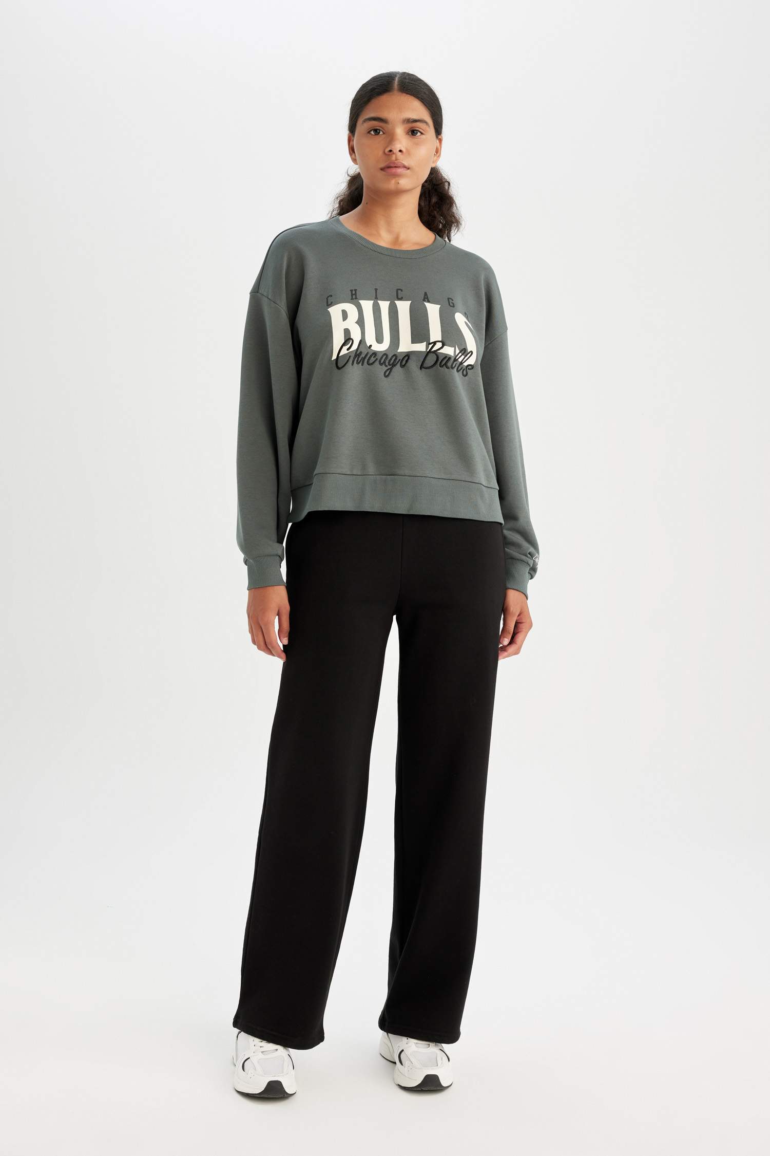 NBA Chicago Bulls дөңгелек жаға Свитер