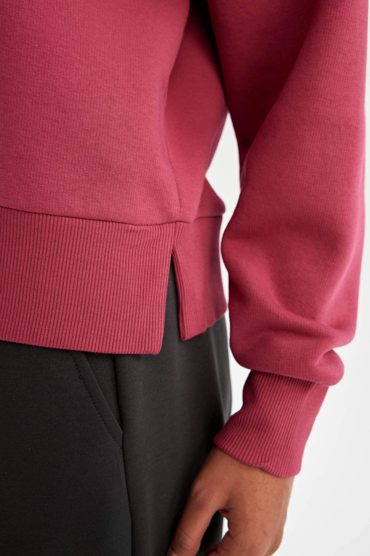 DeFactoFit NBA Los Angeles Lakers Kapüşonlu Kalın Sweatshirt