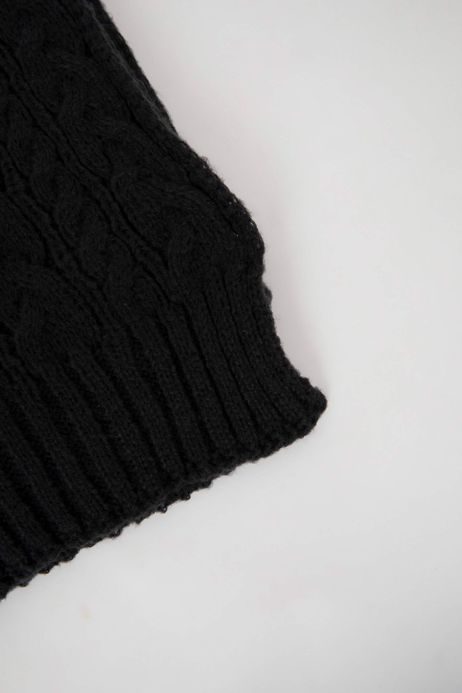 Erkek Saç Örgüsü Triko Atkı