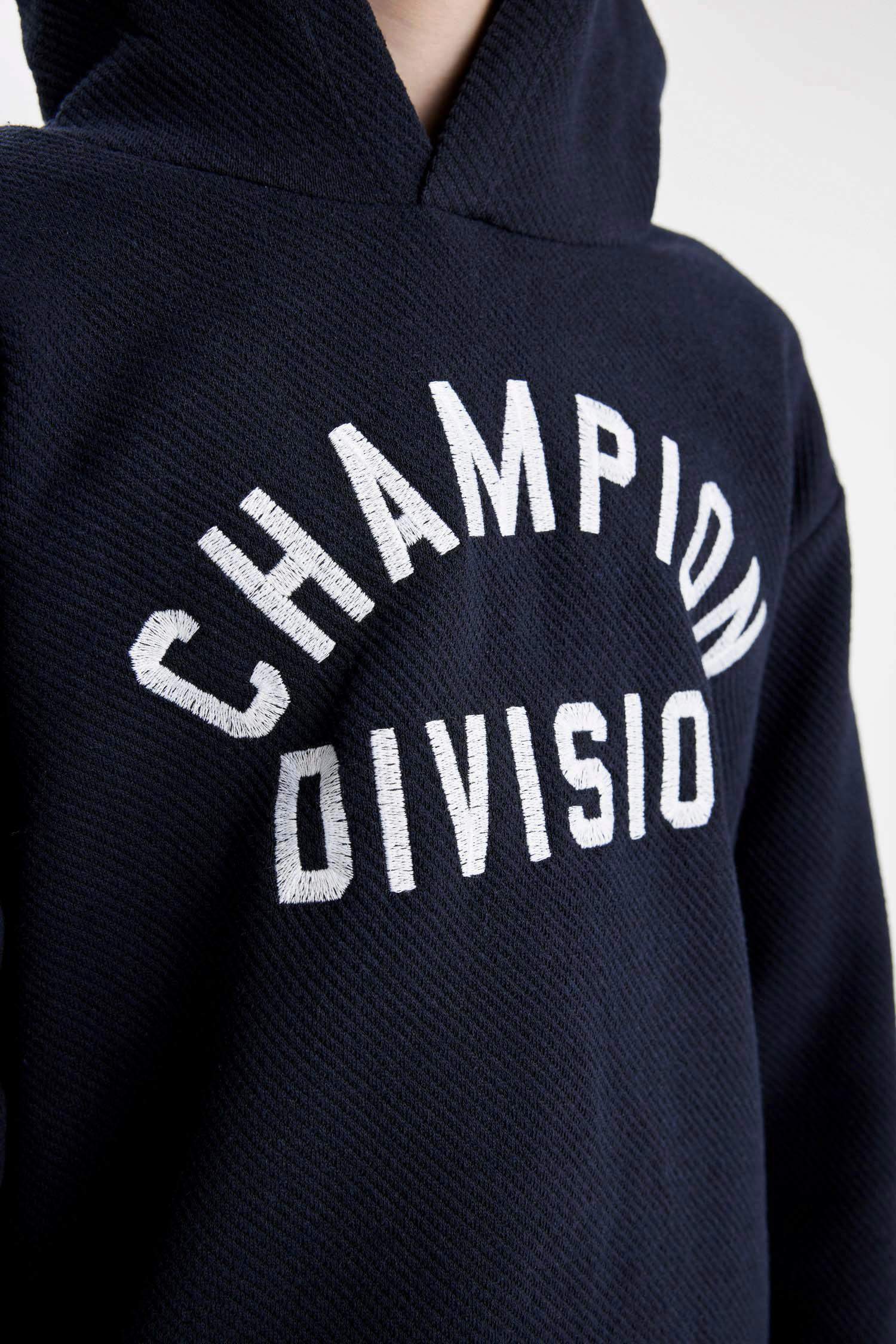 Erkek Çocuk 2'li Takım Kapüşonlu Baskılı Sweatshirt Jogger Eşofman Altı